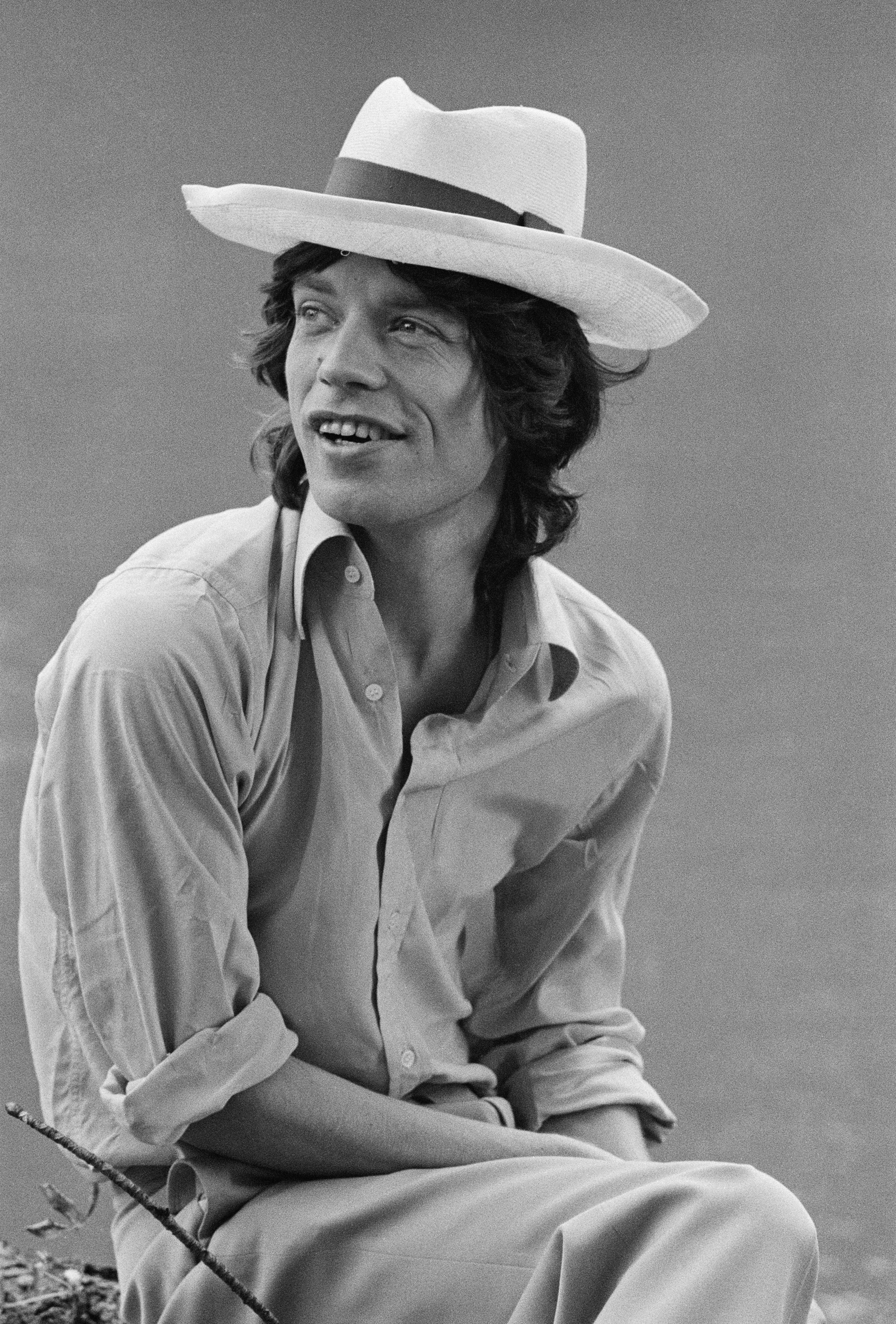 Le chanteur Mick Jagger avant la première nuit du tour du monde européen 1973 des Rolling Stones, le 1er septembre 1973. | Source: Getty Images