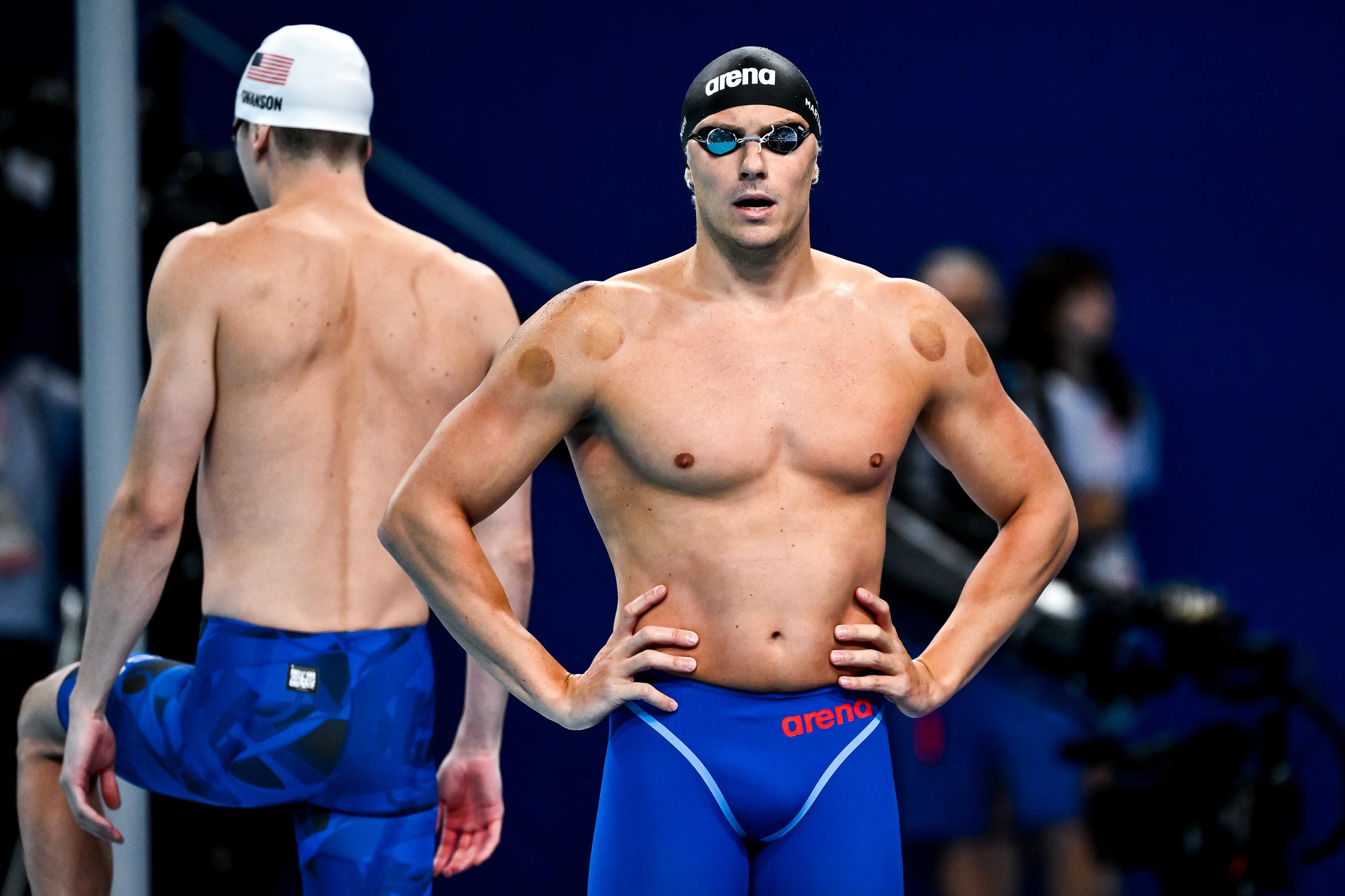 Nicolo Martinenghi of Italy prepares for the Men's 100m Breaststroke event at the Paris 2024 Olympic Games on July 27, 2024 | Source: Getty Images