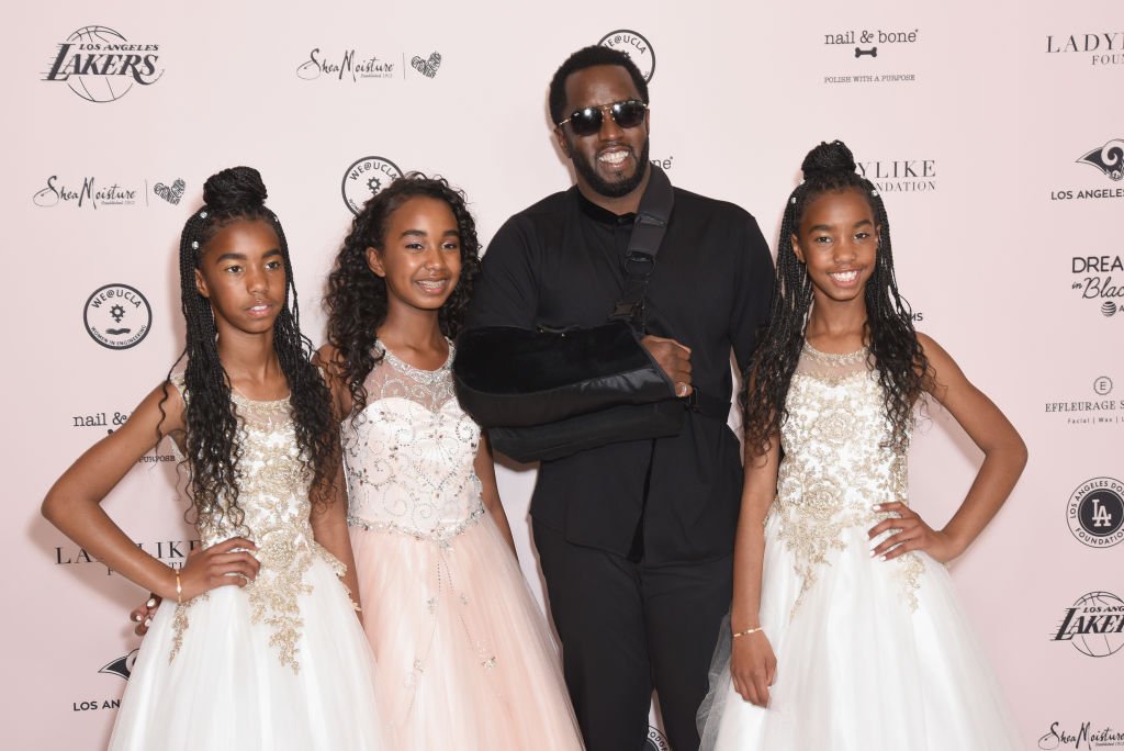 Sean Combs and his daughters D'Lila Star, Chance, and Jessie James at The LadyLike Foundation Women Of Excellence Luncheon at The Beverly Hilton Hotel on May 11, 2019 in California. | Photo: Getty Images 