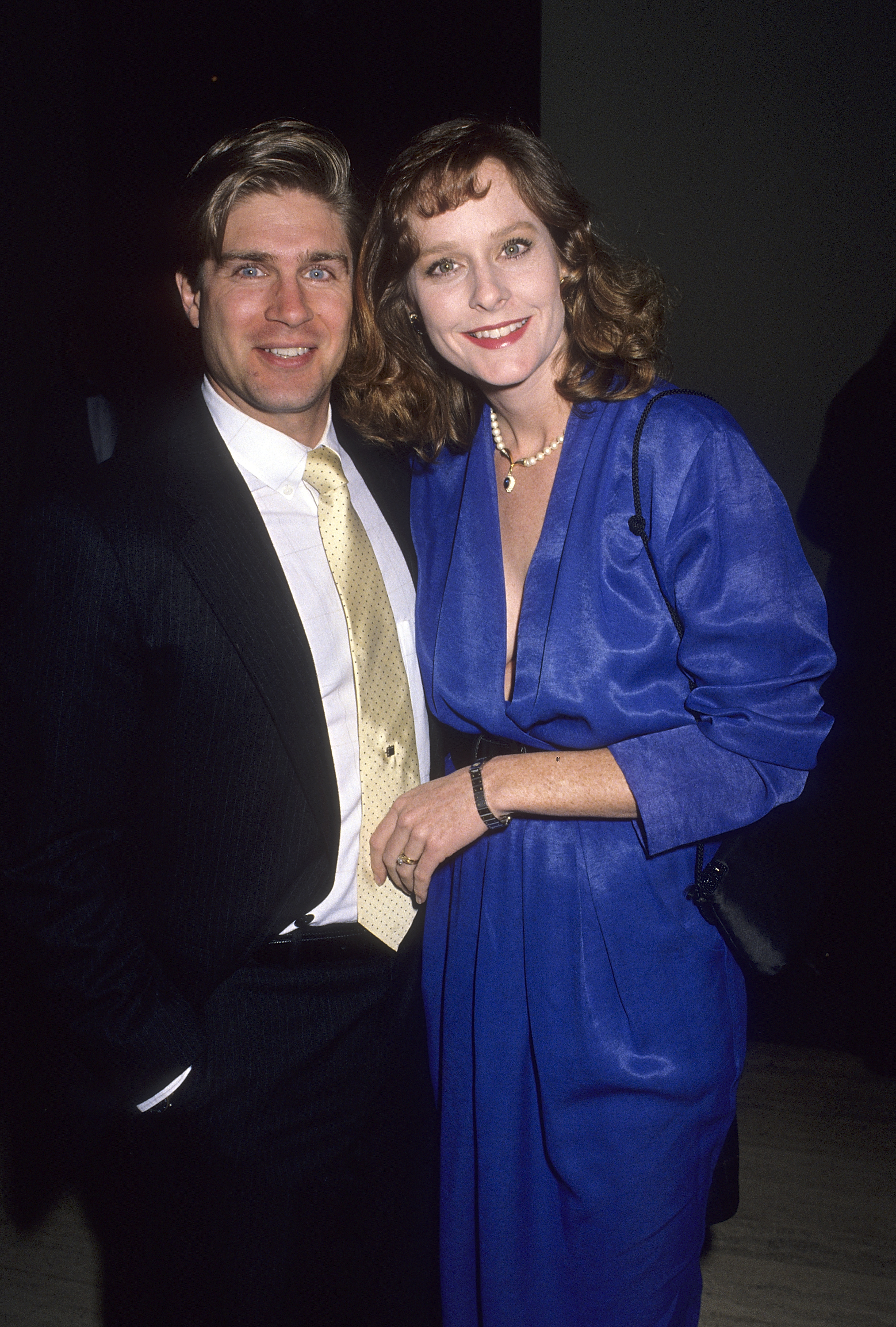 Mary McDonough and her husband actor Rob Wickstrom attend the Museum of Broadcasting's Seventh Annual Television Festival Opening Night Cocktail Reception at the Los Angeles County Museum of Art on March 5, 1990 in Los Angeles, California | Source: Getty Images