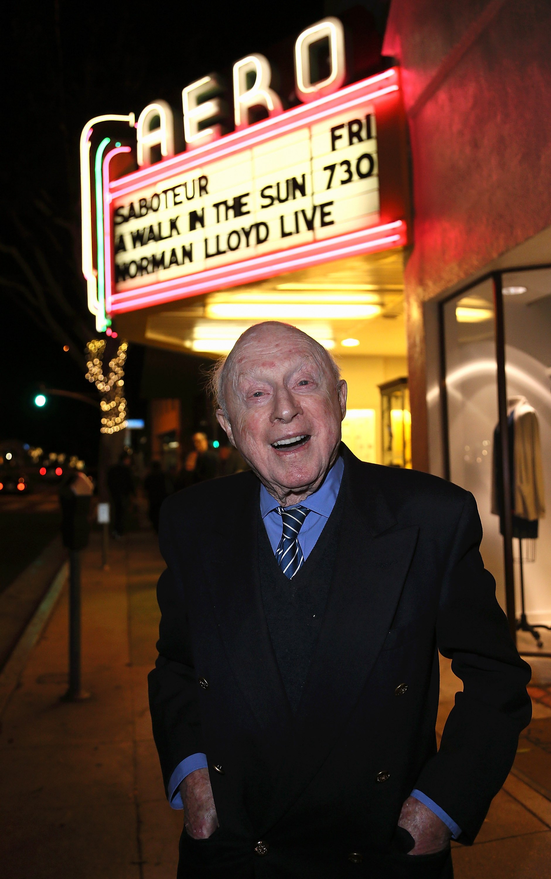 Norman Lloyd attends the American Cinematheque film series "100 Years of Norman Lloyd" Q&A at the Aero Theatre on November 21, 2014 in Santa Monica, California | Photo: Getty Images