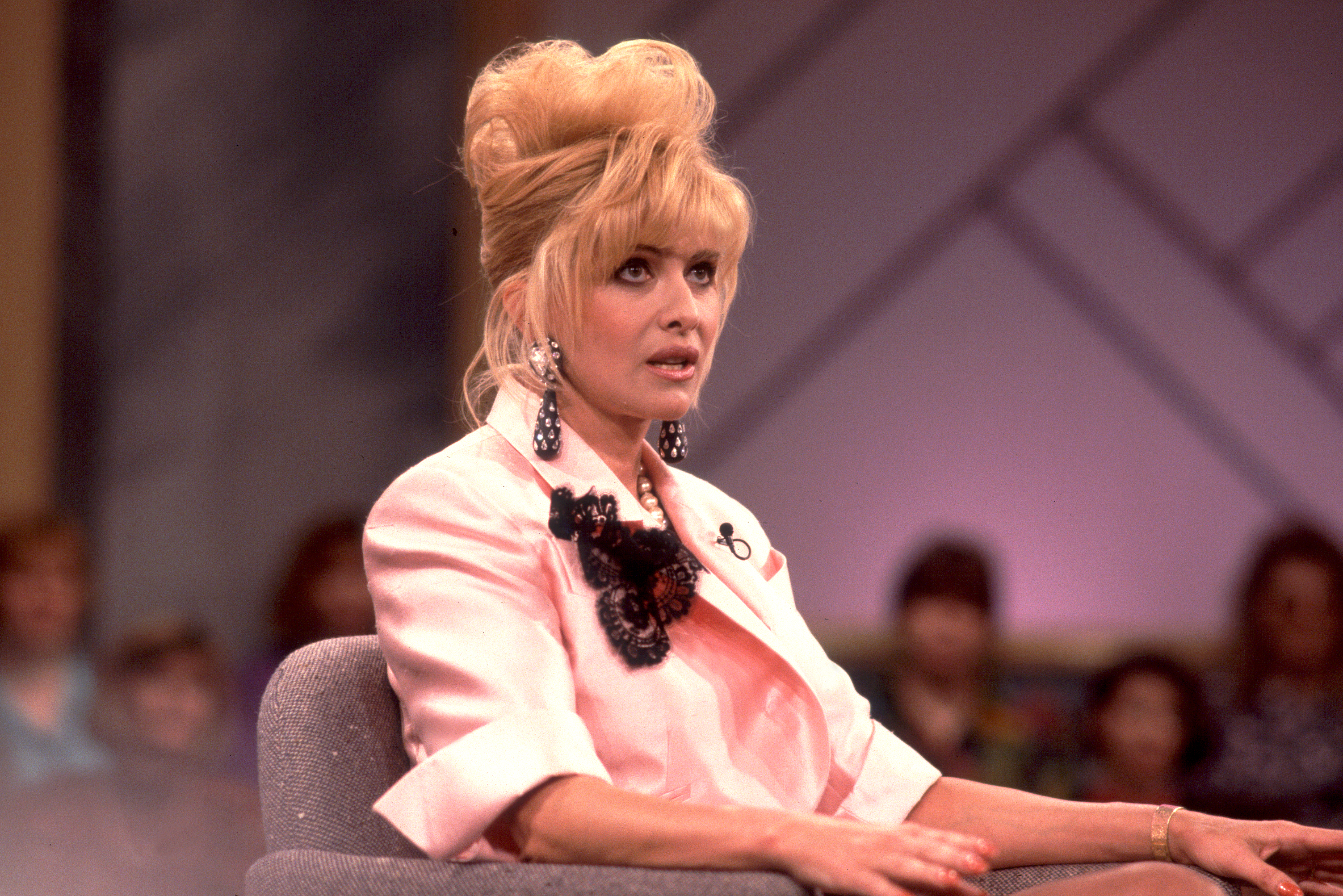 Ivana Trump sits as a guest on "The Oprah Winfrey Show" on March 22, 1992, in Chicago, Illinois. | Source: Getty Images