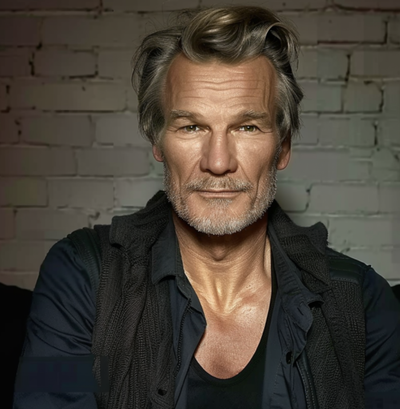 AI image of Patrick Swayze in old age | Source: Midjourney