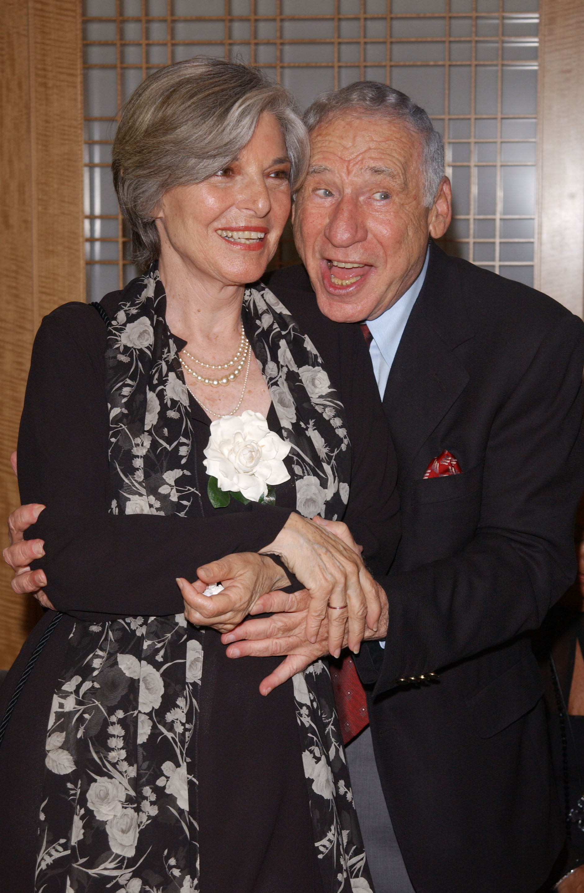 Mel Brooks and Anne Bancroft in New York City, on June 24, 2002. | Source: Getty Images