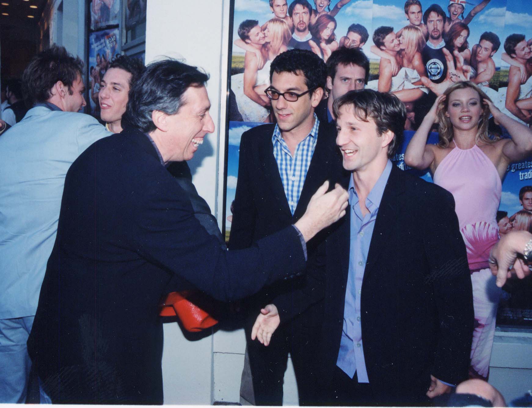 Ivan Reitman, Todd Phillips & Breckin Meyer during "Road Trip" premiere in Westwood, California. | Source: Getty Images