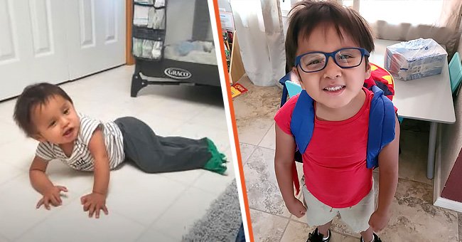 Pictures of little Kain | Source: instagram.com/hbblevins || youtube.com/Heartwarmingthings