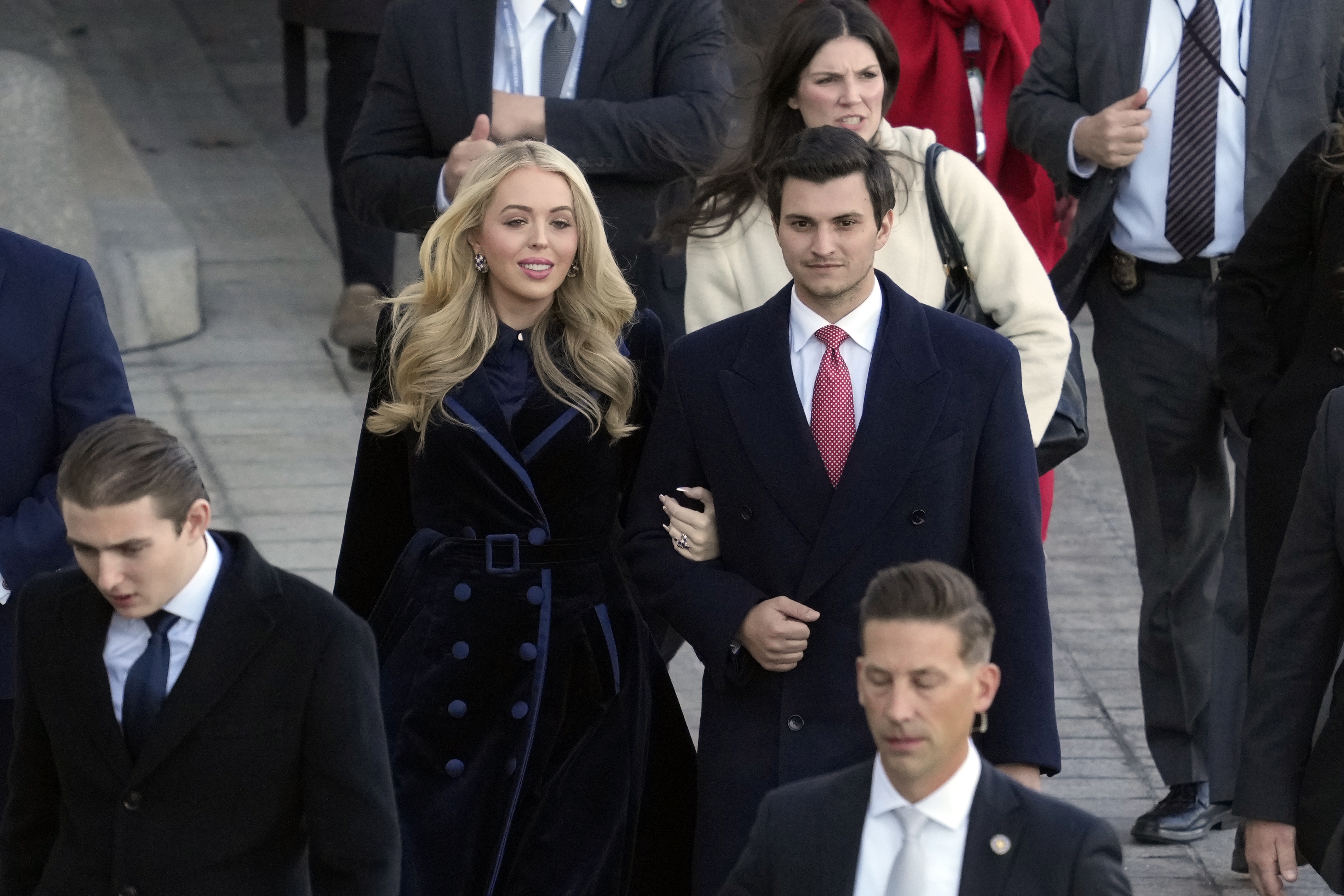 Tiffany Trump and her husband Michael Boulos after her dad's inauguration. | Source: Getty Images