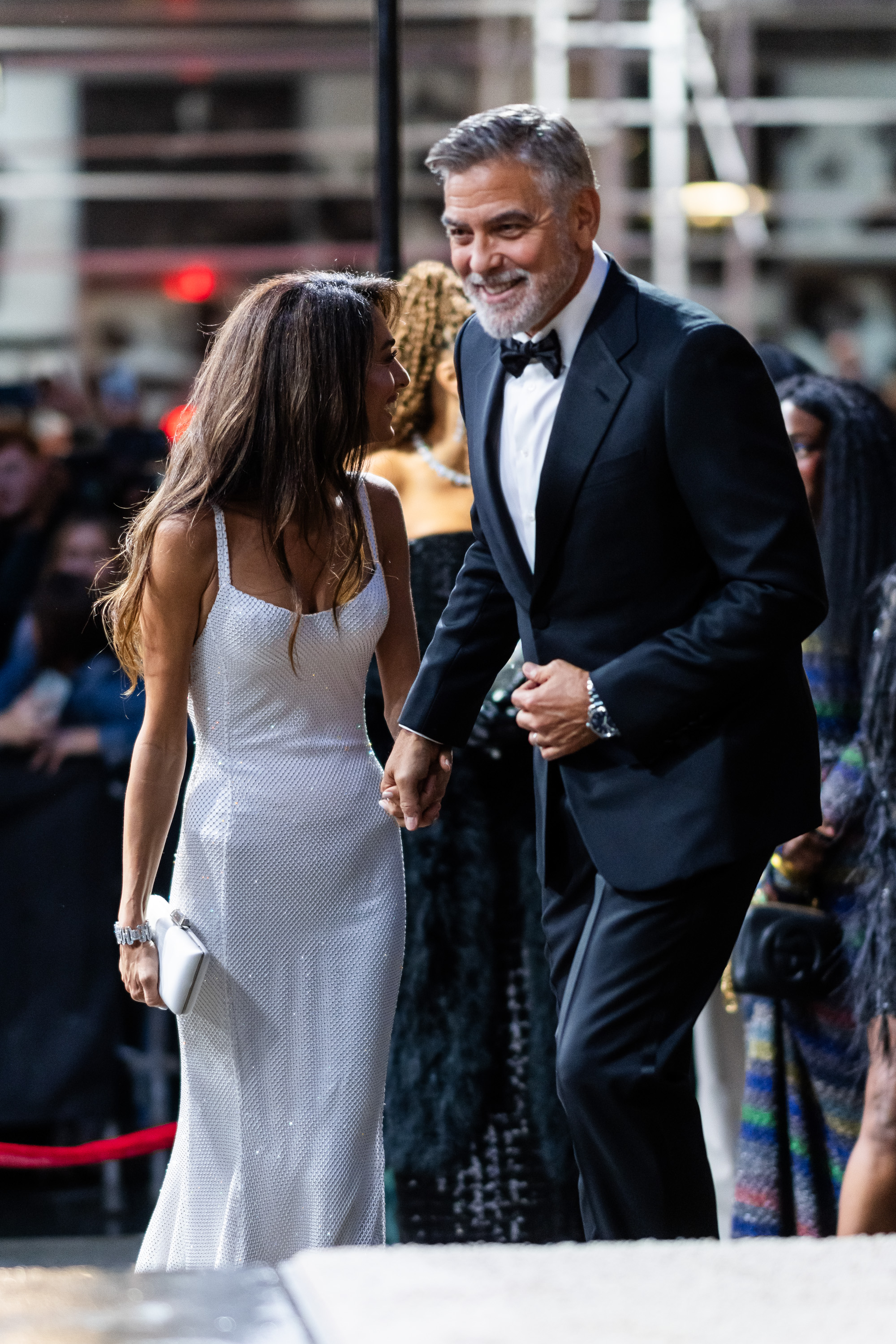Amal Clooney and George Clooney at The Albie Awards in New York on September 28, 2023 | Source: Getty Images