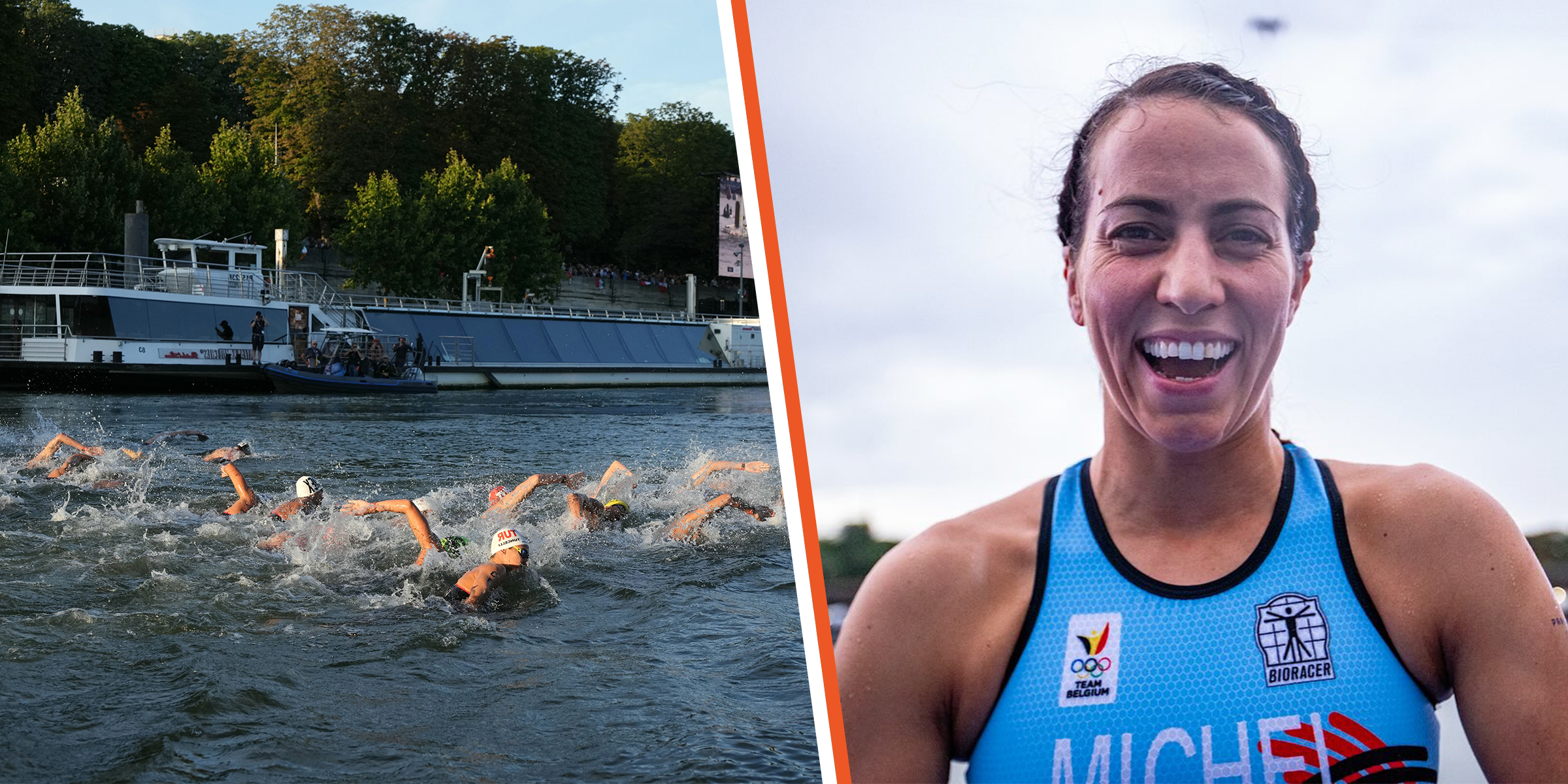 Olympic Swimmers | Claire Michel | Source: Getty Images | Instagram/clairemicheltri