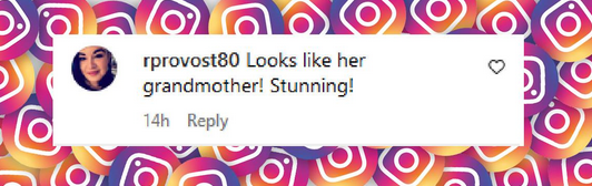 A fan comments on the resemblance between Lucia Sofia Ponti and her grandmother Sophia Loren, from a post dated December 2, 2024 | Source: Instagram/sashaalexander