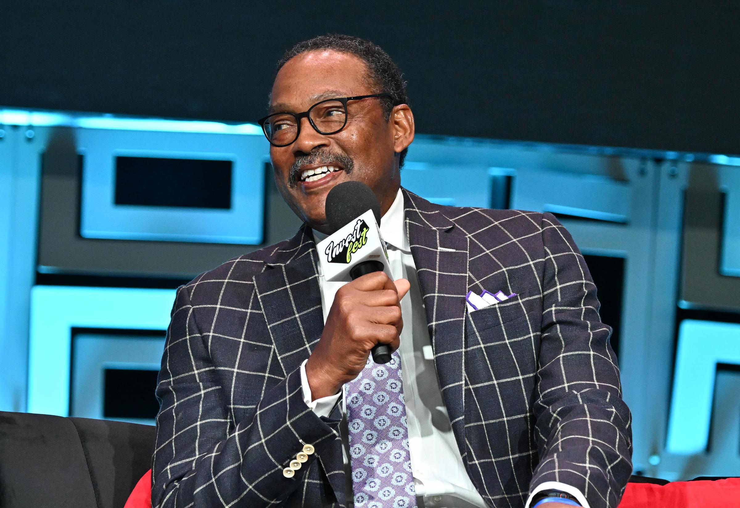 Junior Bridgeman during the 2023 Invest Fest. | Source: Getty Images