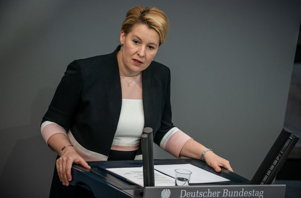 Franziska Giffey in the German Bundestag, 2020 |  Source: Getty Images