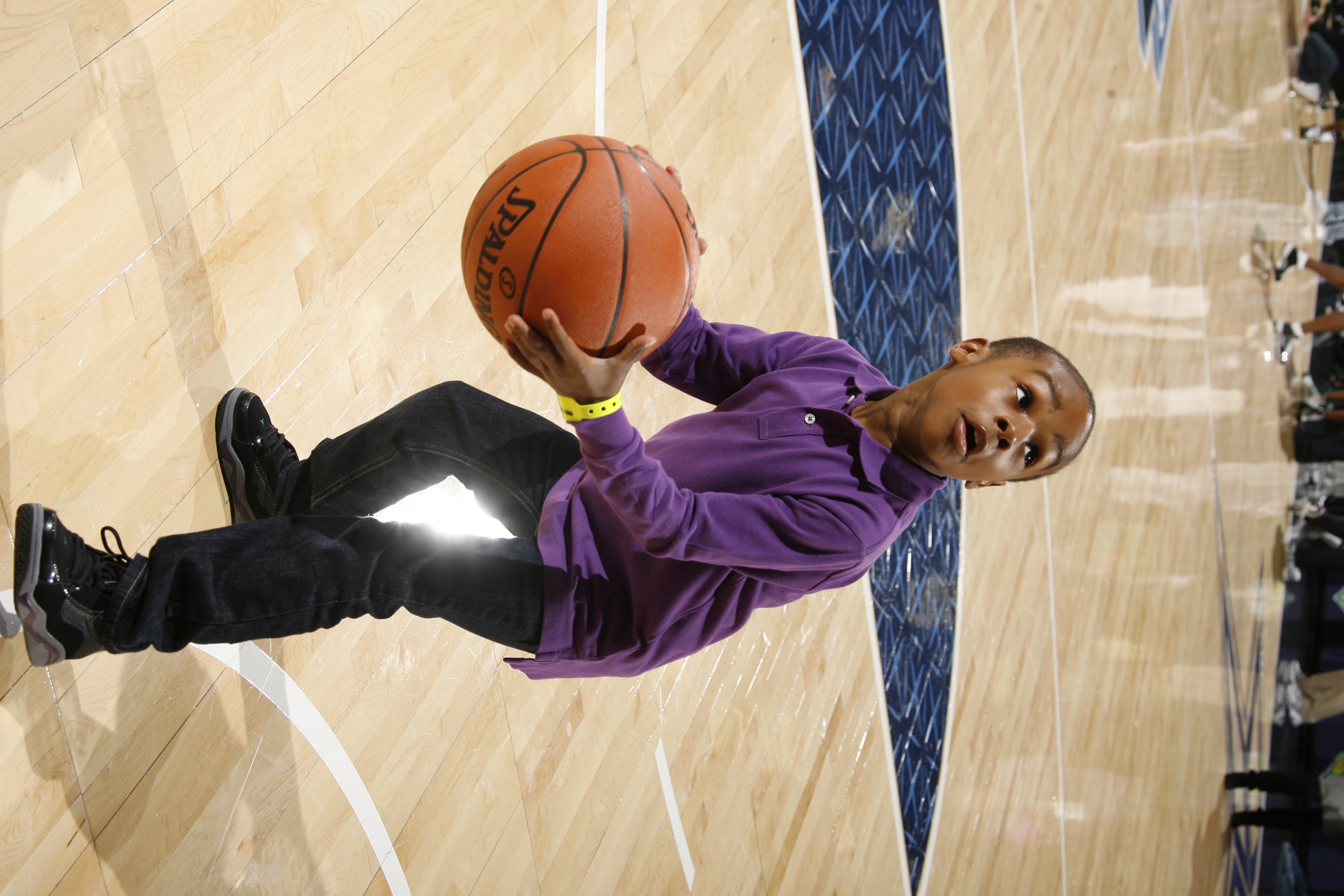 LeBron's son, Bronny James during NBA All Star Weekend on February 12, 2010 | Source: Getty Images