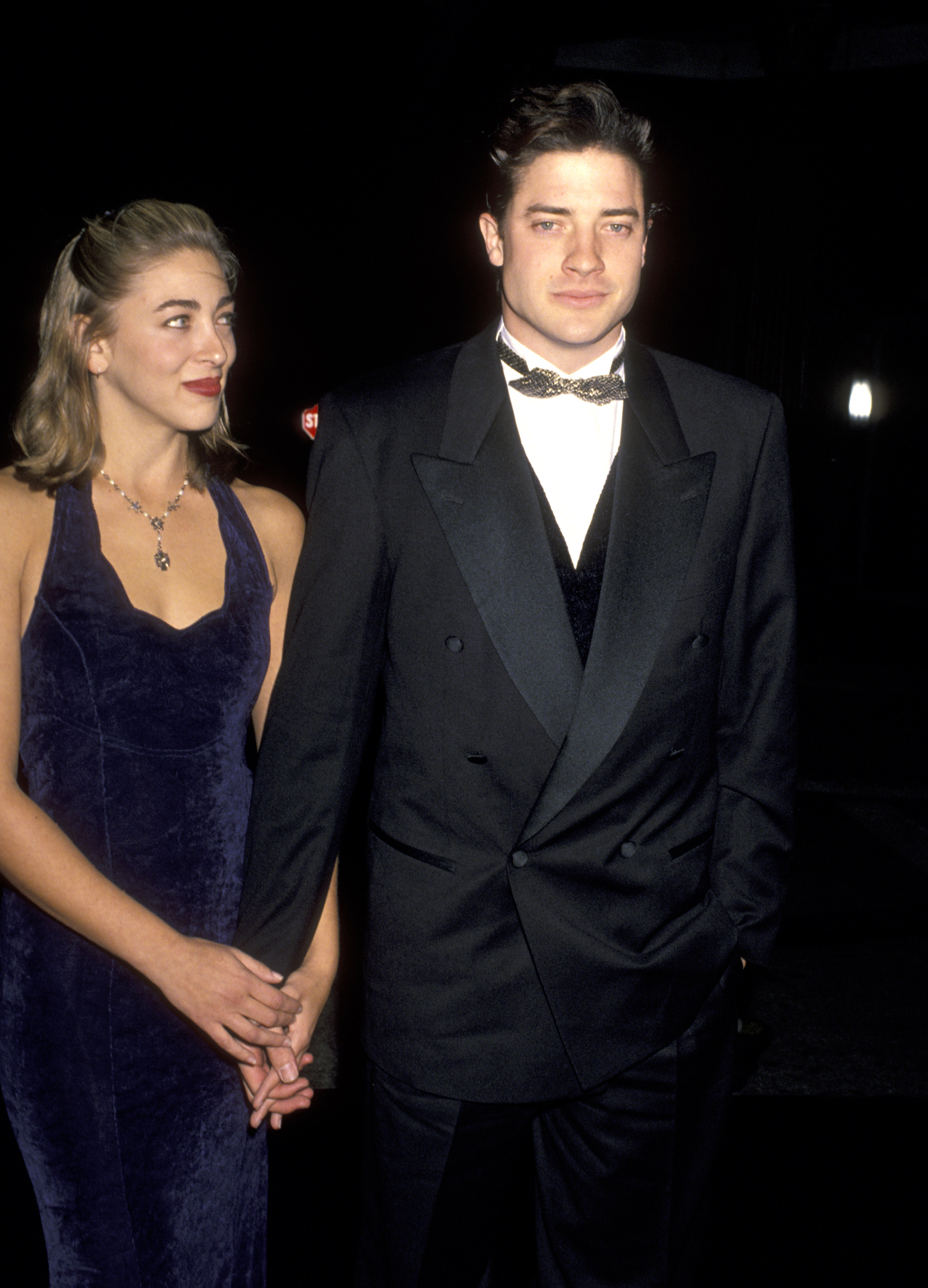 Brendan Fraser and Afton Smith at the 5th Annual Fire and Ice Ball on December 7, 1994, in Century City, California. | Source: Getty Images