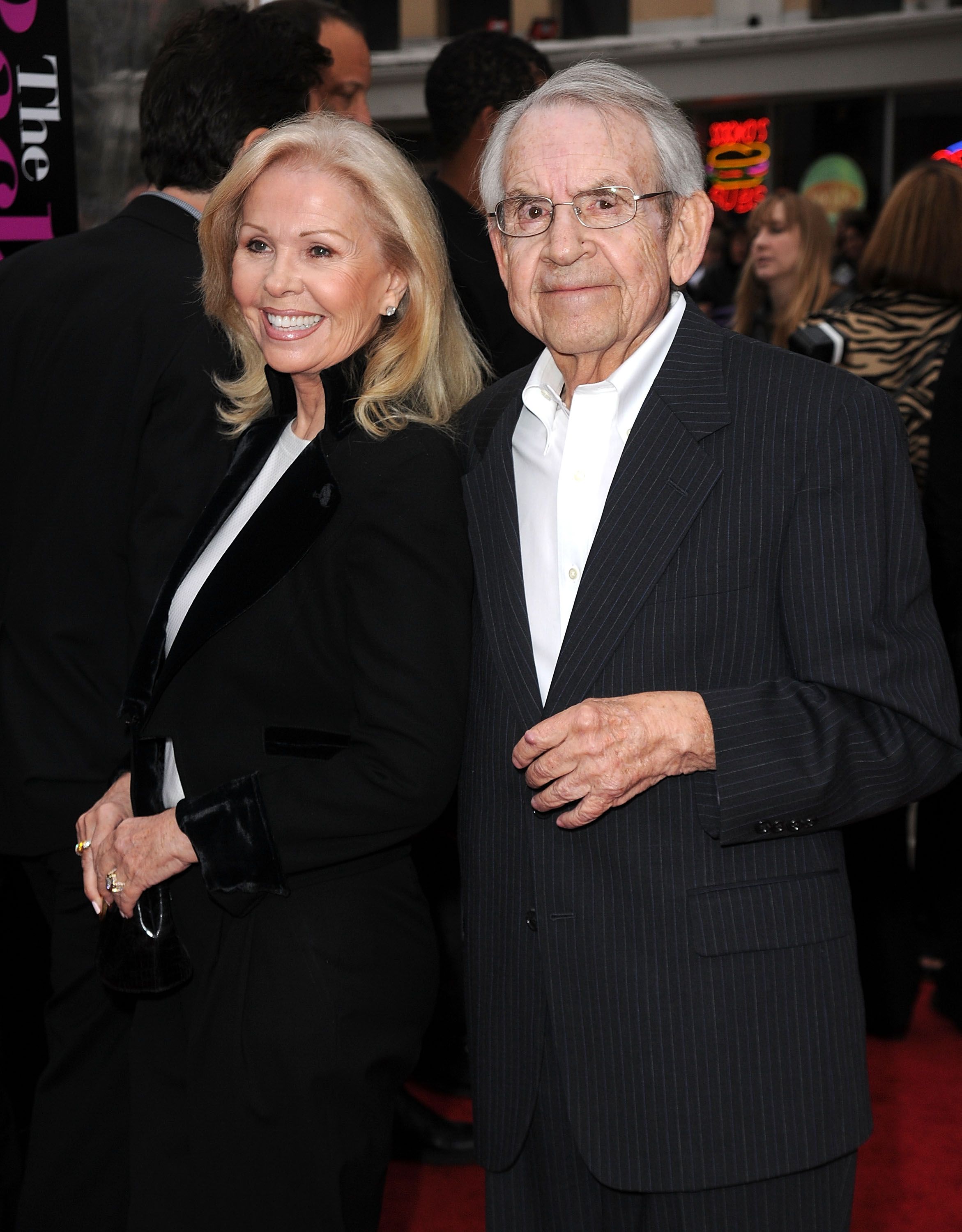 Tom Bosley and Patricia Carr arrive at the premiere of CBS Films' 'The Back-Up Plan' held at the Regency Village Theatre on April 21, 2010 in Westwood, California. | Source: Getty Images