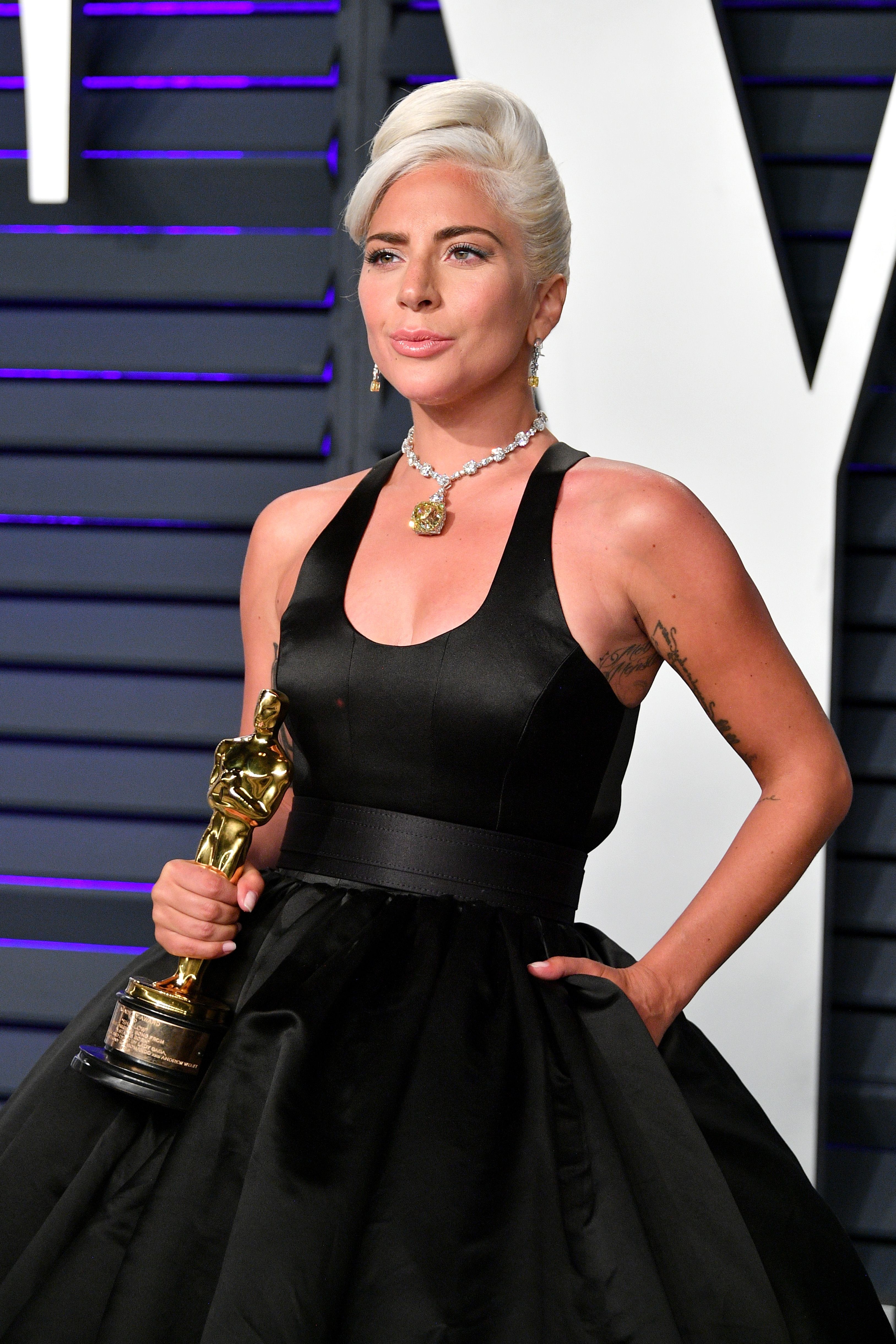 Lady Gaga à la Vanity Fair Oscar Party le 24 février 2019 à Beverly Hills, Californie. | Photo : Getty Images