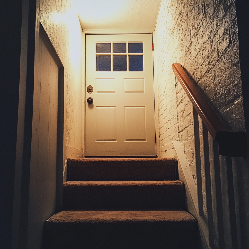 A shut basement door | Source: Midjourney