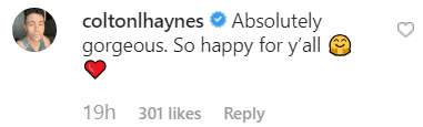 Conton Haynes' comment on Martin's Instagram post | Source: Instagram/ricky_martin