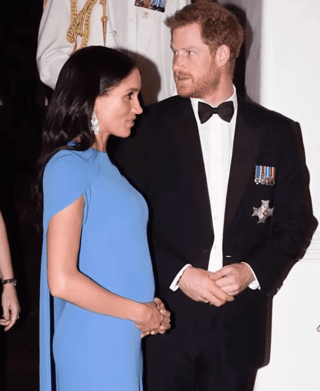Duchess Meghan and Prince Harry at State dinner in Fiji in October 2018 | Source: YouTube/City Dreamer