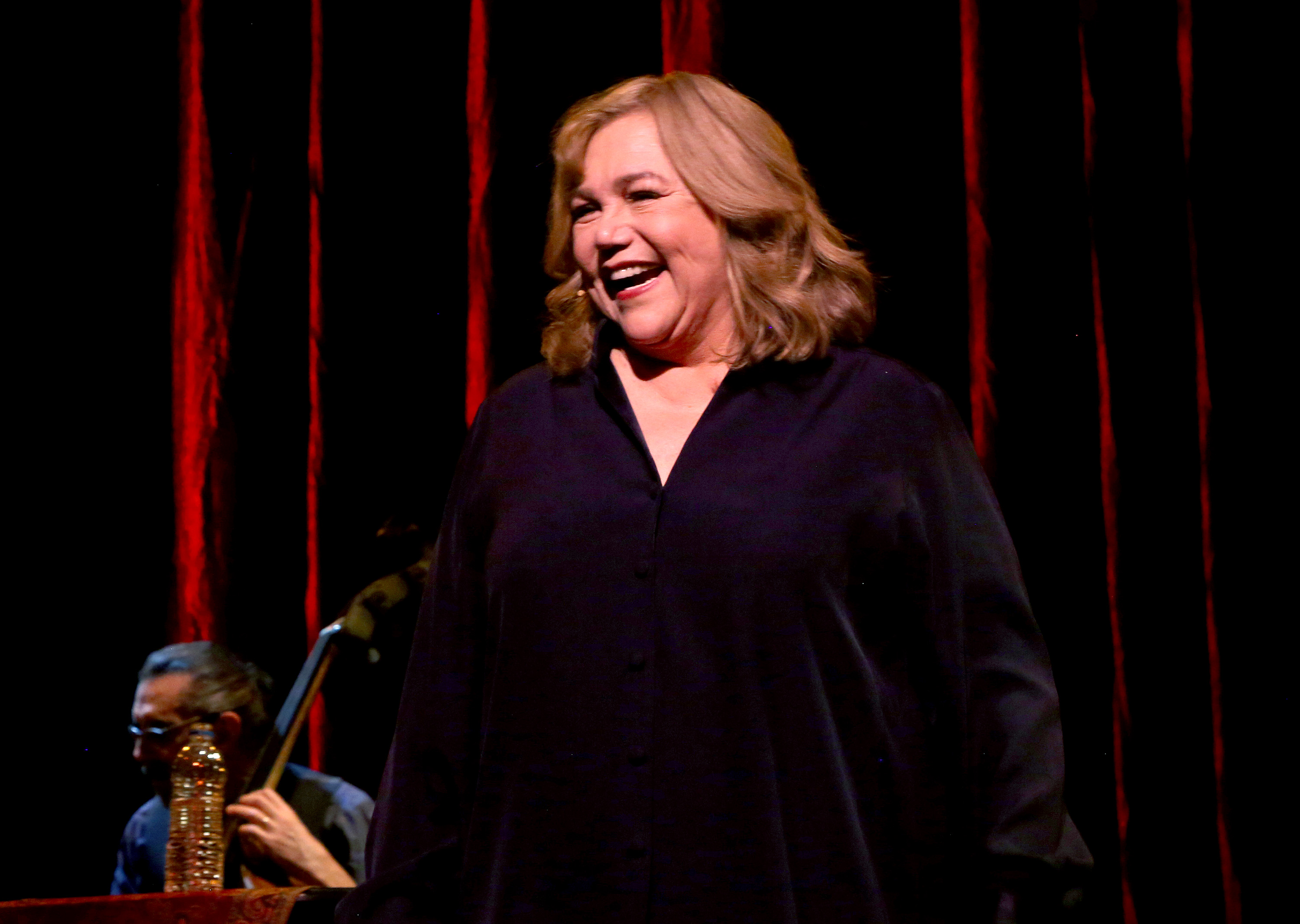 Kathleen Turner during the opening night curtain call for "Kathleen Turner: Finding My Voice" on Broadway at Town Hall on December 16, 2021 in New York City | Source: Getty Images