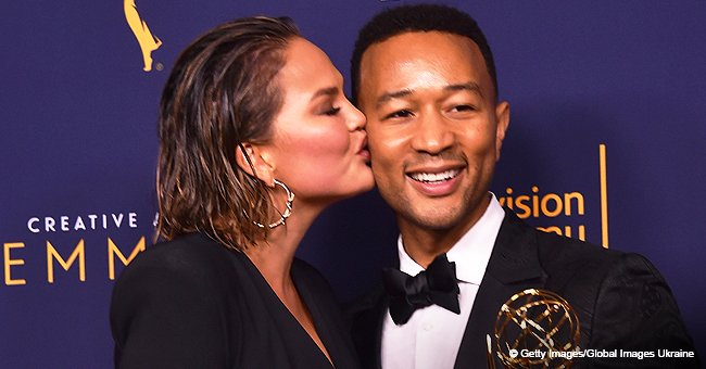 Chrissy Teigen shares picture of son in a baby-sized tuxedo and jokes about cheating on John Legend