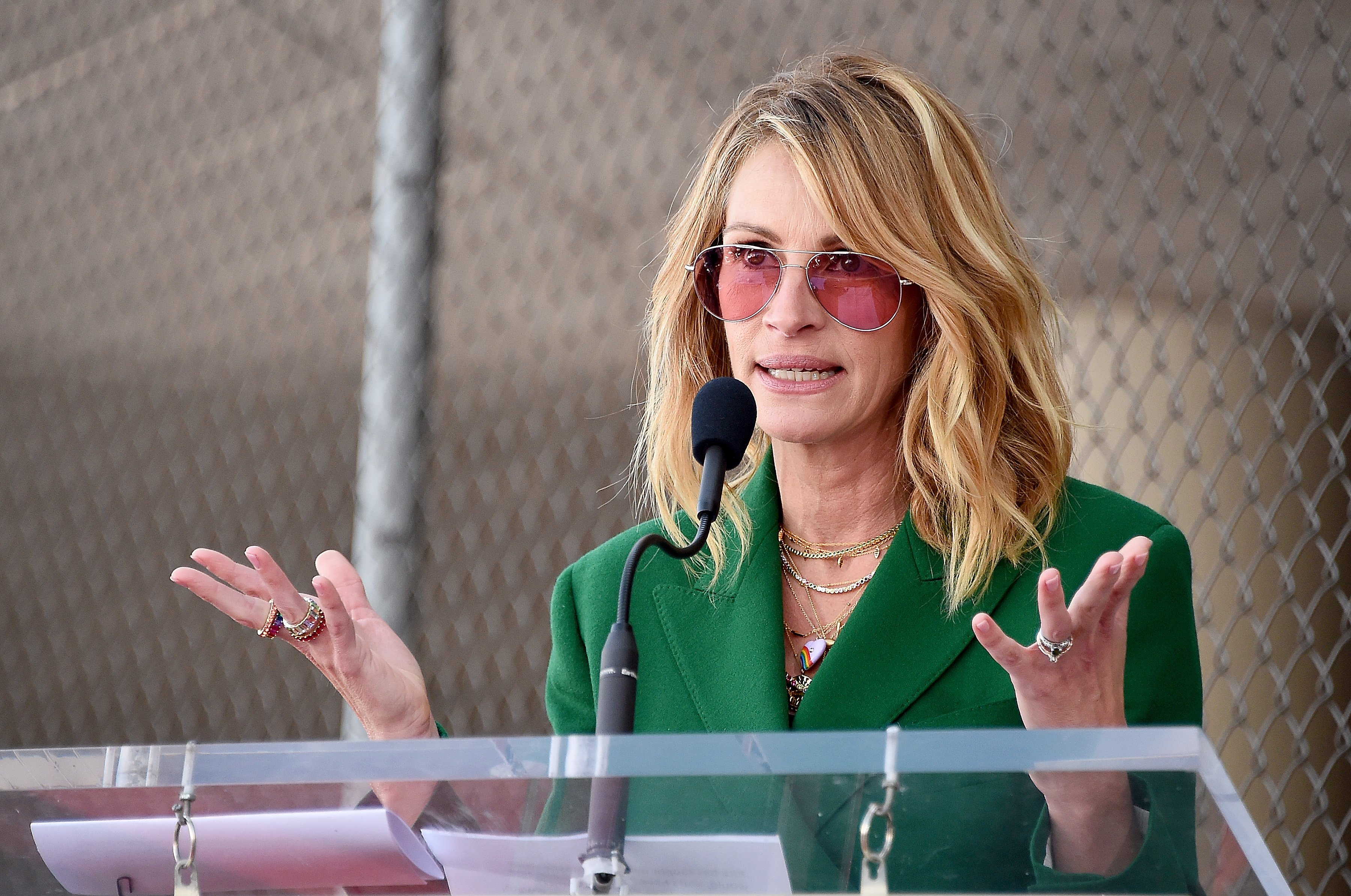 Julia Roberts speaks onstage as Rita Wilson is honored with a Star On The Hollywood Walk Of Fame on March 29, 2019 in Hollywood, California | Photo: Getty Images