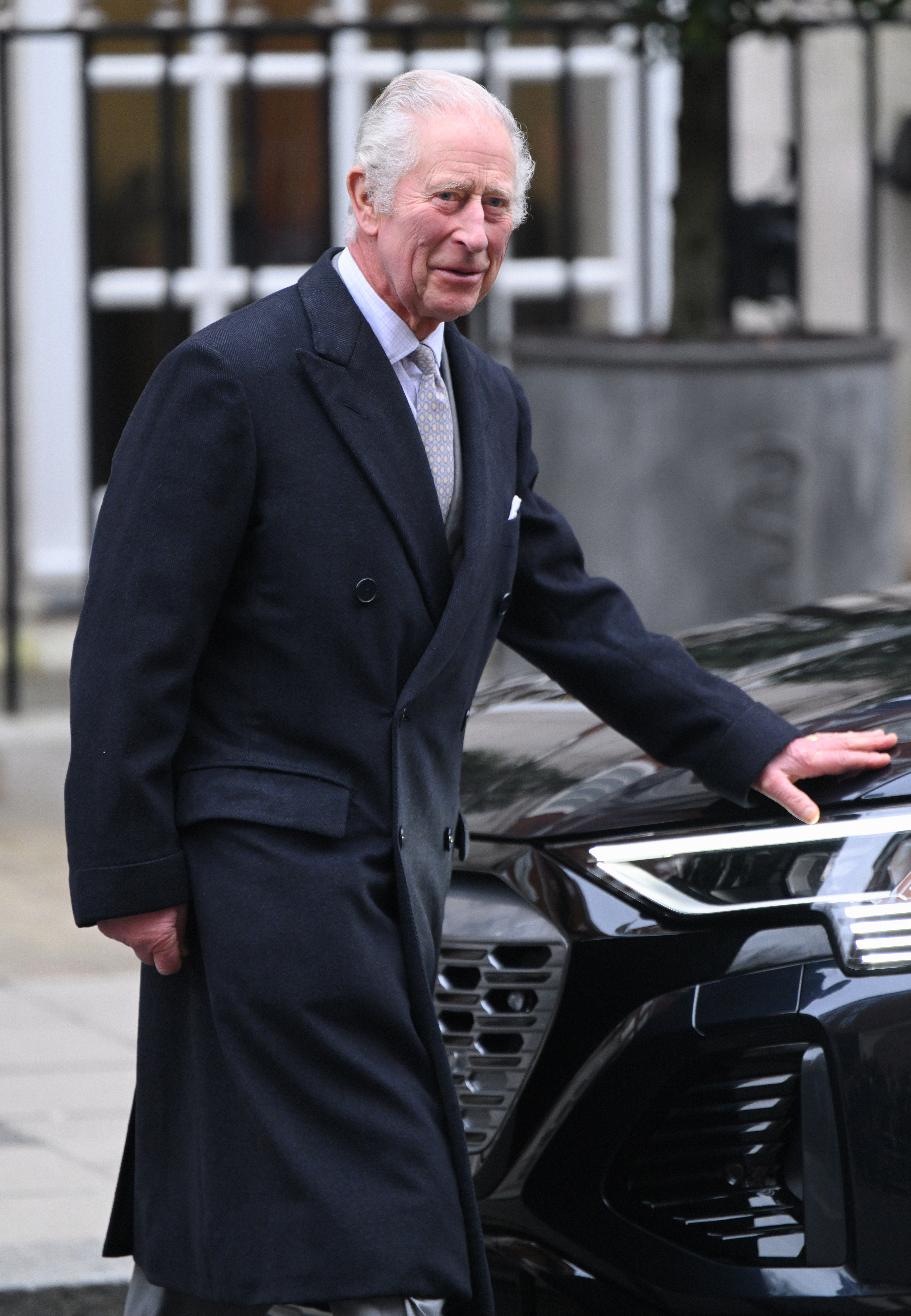 King Charles III leaves The London Clinic in London, England, on January 29, 2024. | Source: Getty Images