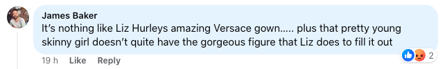 User comment about Zendaya's dress, dated October 2, 2023 | Source: Facebook/Vogue