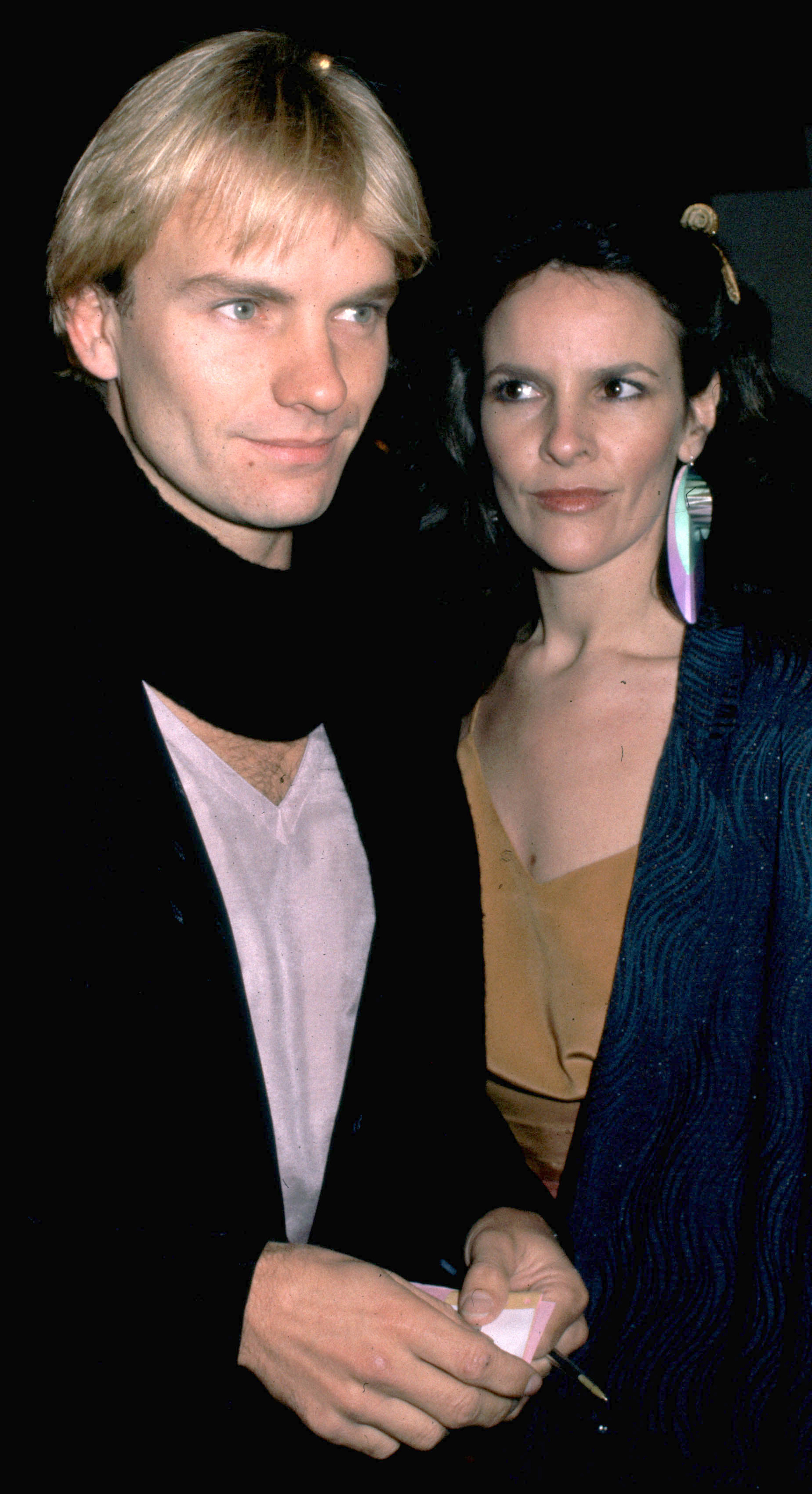 Sting and Frances Tomelty in 1980, in Hollywood, California. | Source: Getty Images