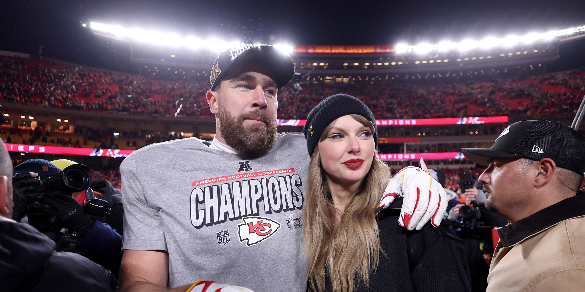 Travis Kelce and Taylor Swift | Source: Getty Images
