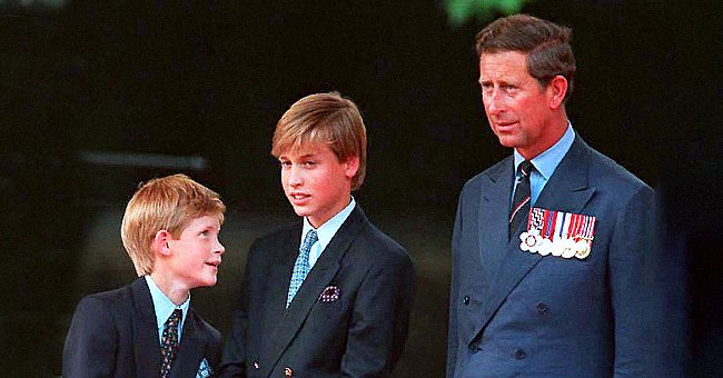 Prince Charles and his sons, Prince William and Prince Harry, | Source: Getty Images