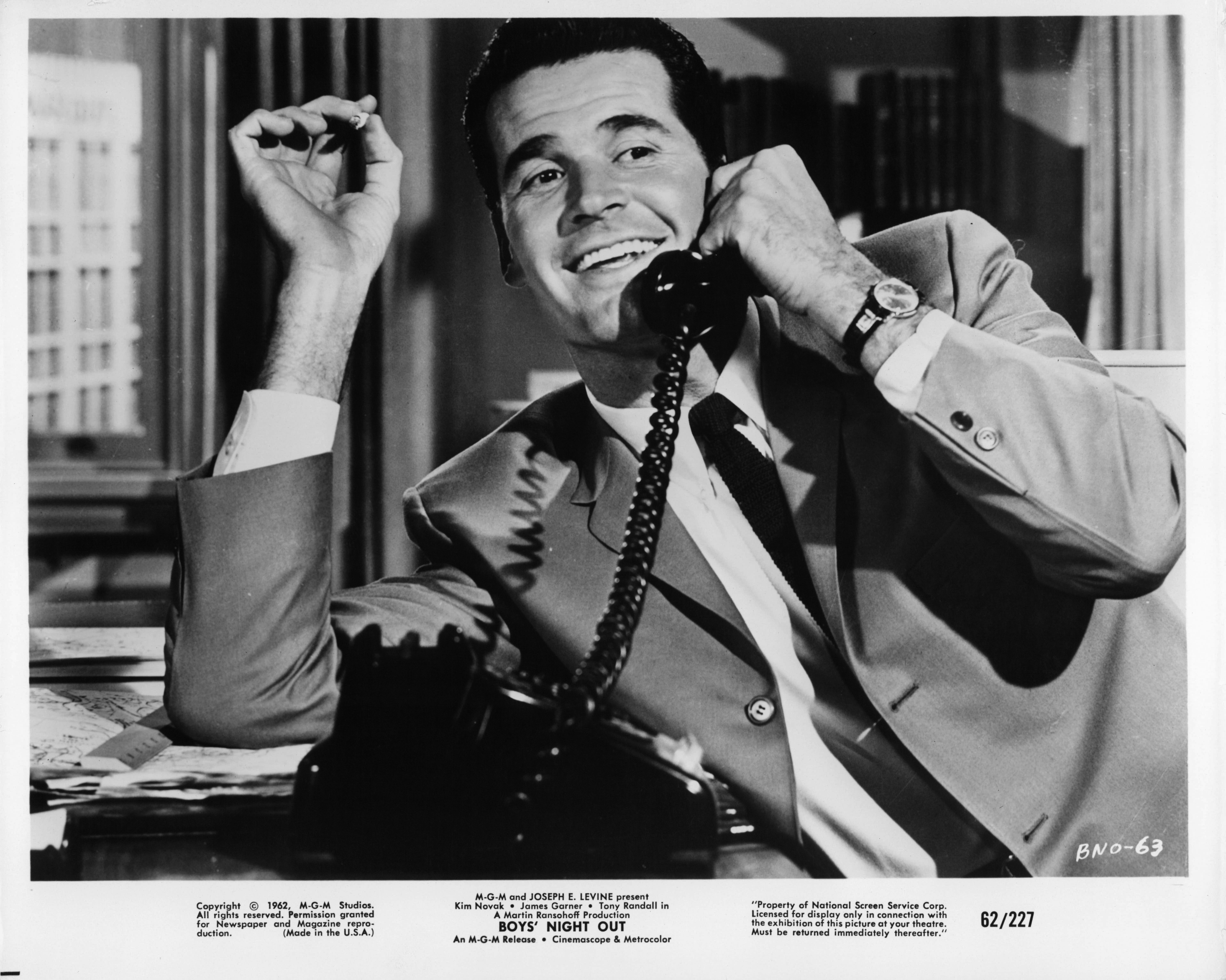 James Garner as Fred Williams in the 1962 movie "Boys' Night Out" | Source: Getty Images