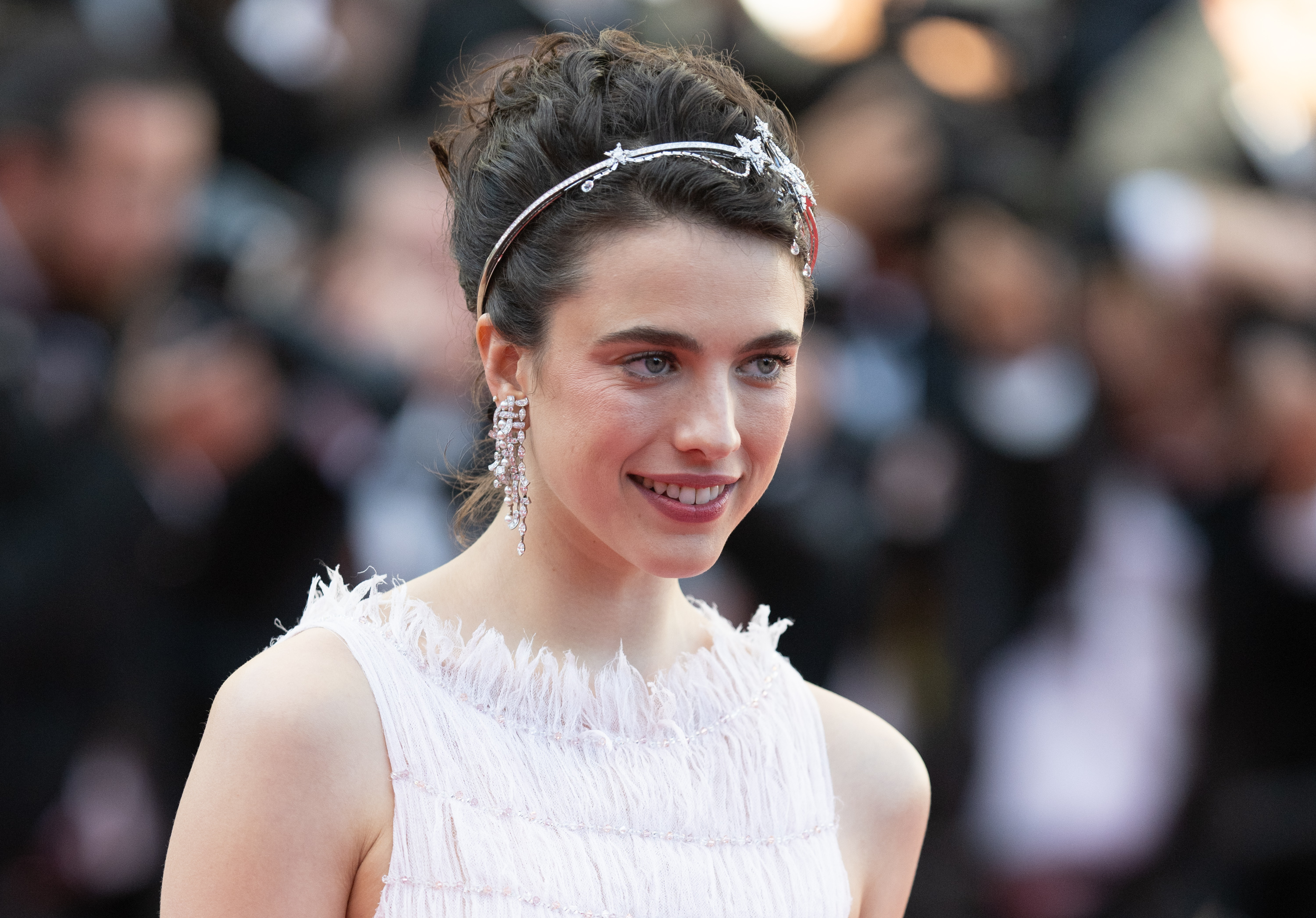 Margaret Qualley during the 77th annual Cannes Film Festival at Palais des Festivals on May 17, 2024, in Cannes, France. | Source: Getty Images