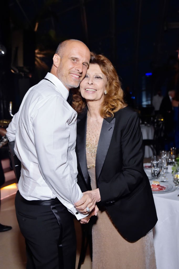 Eduardo Ponti und Sophia Loren im Academy Museum of Motion Pictures am 25. September 2021 | Quelle: Getty Images