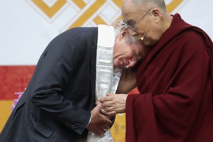 Richard Gere y el Dalai Lama. | Foto: Getty Images