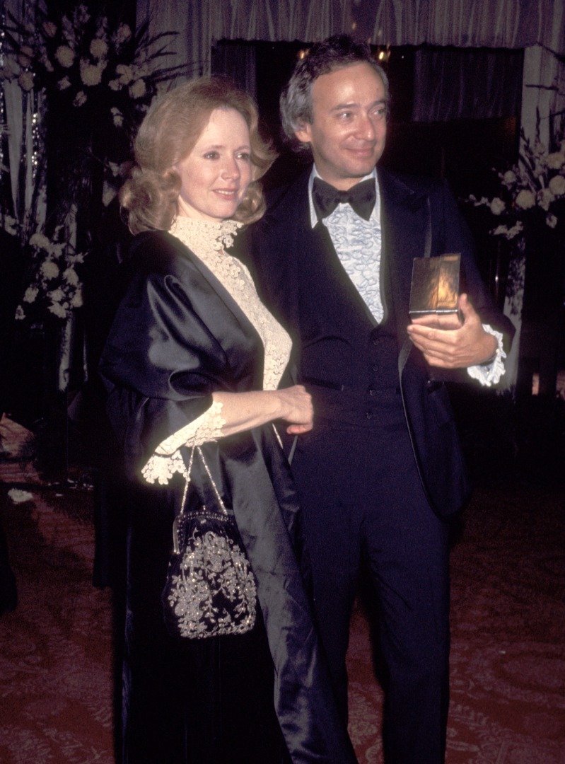 Actress Piper Laurie and husband Joe Morgenstern attend the 34th Annual Golden Globe Awards on January 29, 1977 | Source: Getty Images