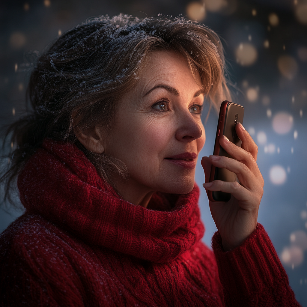 A woman talking on the phone | Source: Midjourney