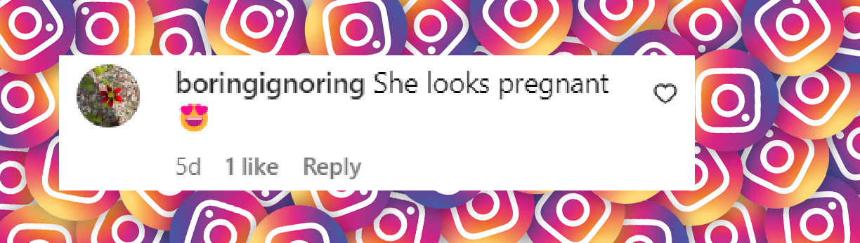 A netizen's comment on Jennifer Garner's seemingly pregnant appearance, posted in July 2024 | Source: Instagram/backgrid_usa