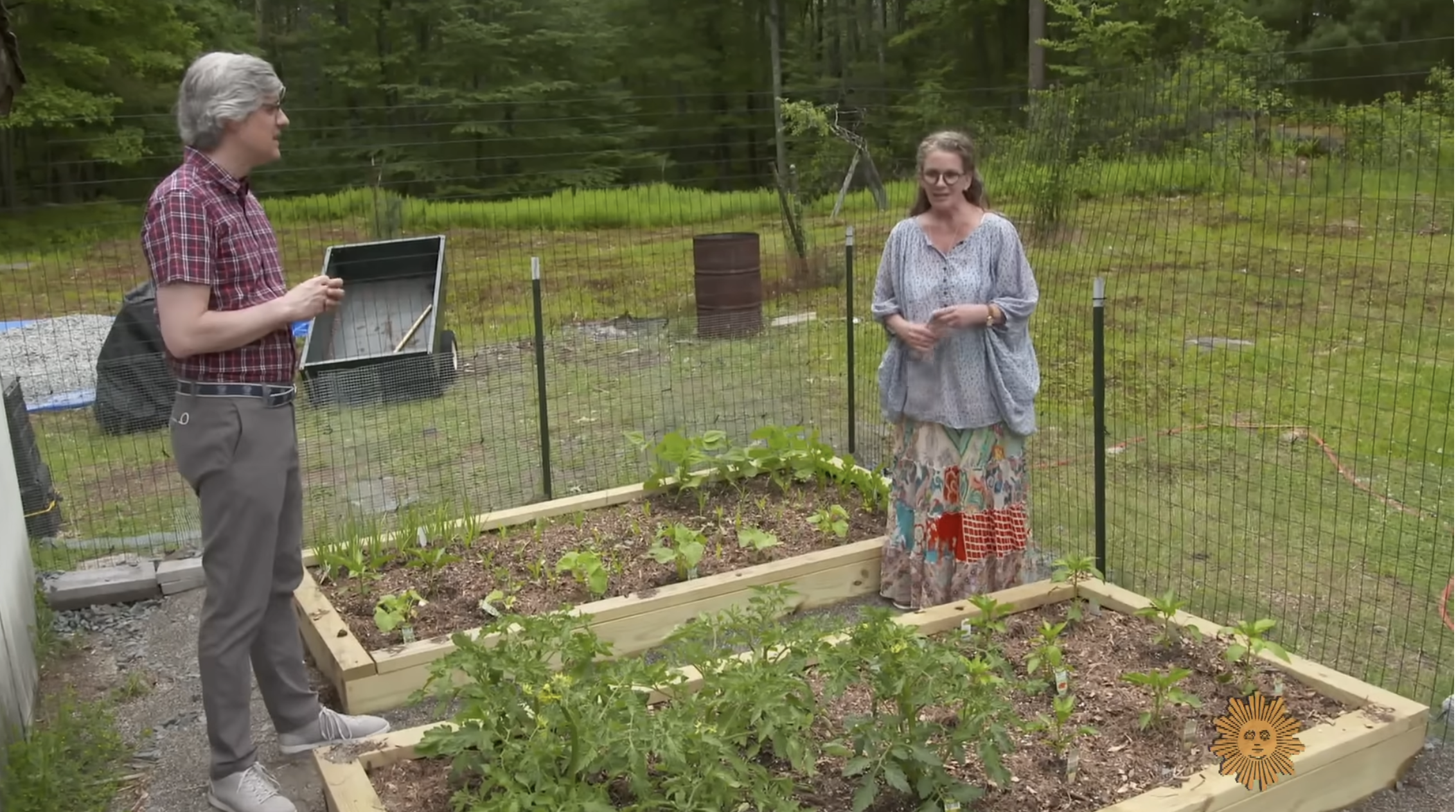 Melissa Gilbert showing off her garden during a July 20, 2020 interview | Source: YouTube/CBSSundayMorning