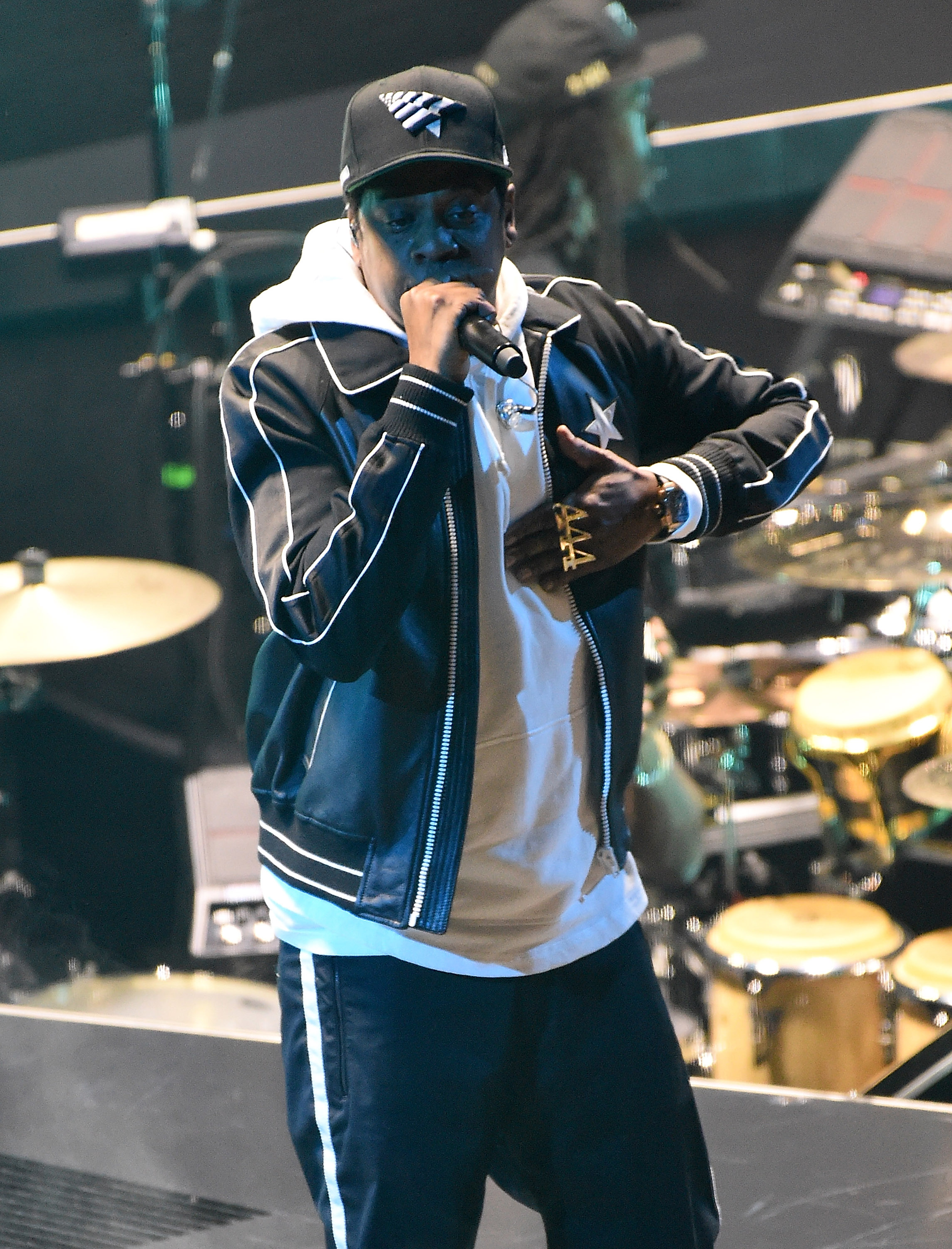 Jay-Z during his "4:44 Tour" at Nassau Veterans Memorial Coliseum on December 2, 2017 in Uniondale, New York | Source: Getty Images