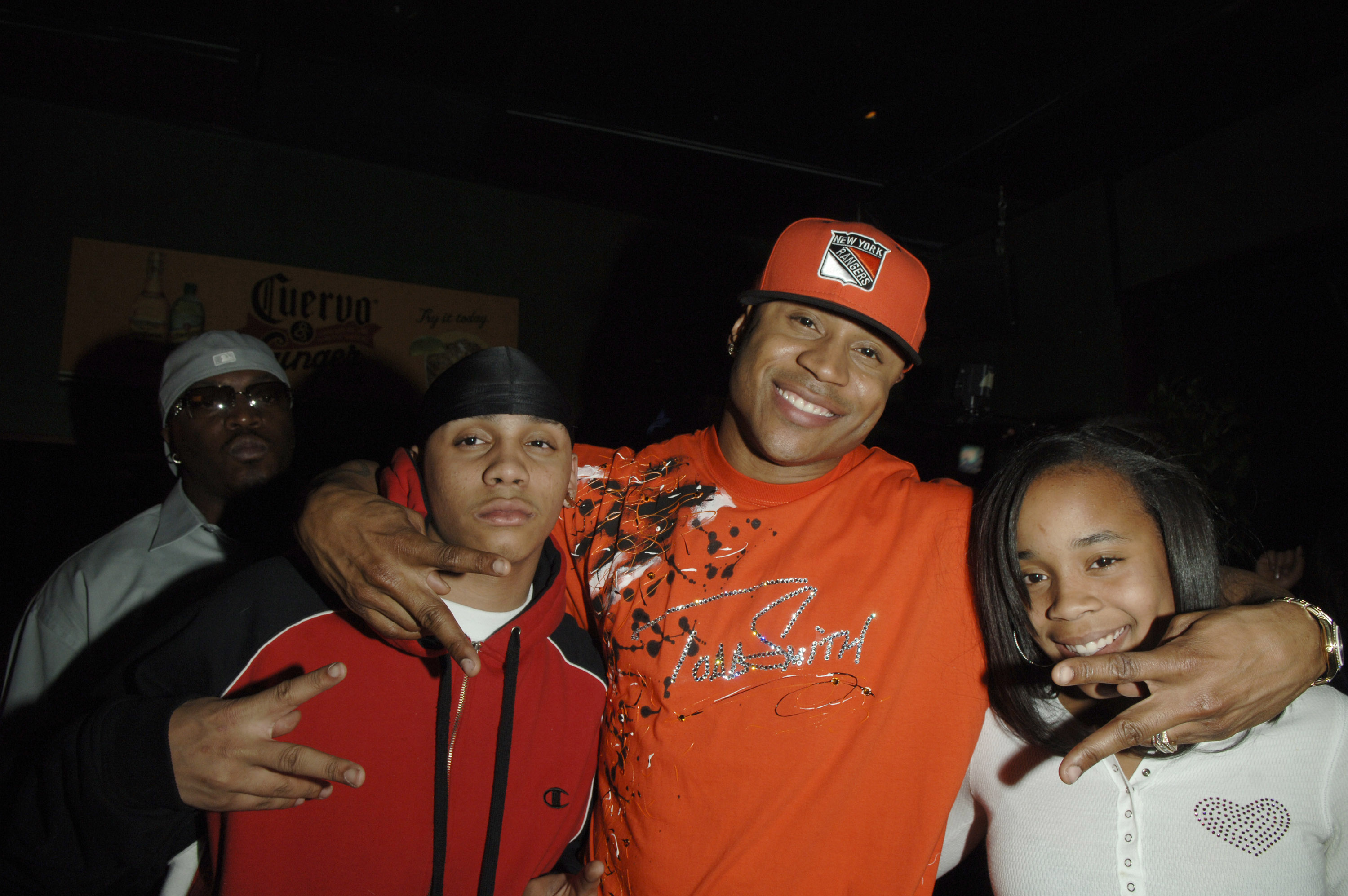 Nagee Smith, LL Cool J and Natalia Smith during the rapper’s album release party on April 11, 2006, at Pink@ BLVD, in New York City, New York. | Source Getty Images
