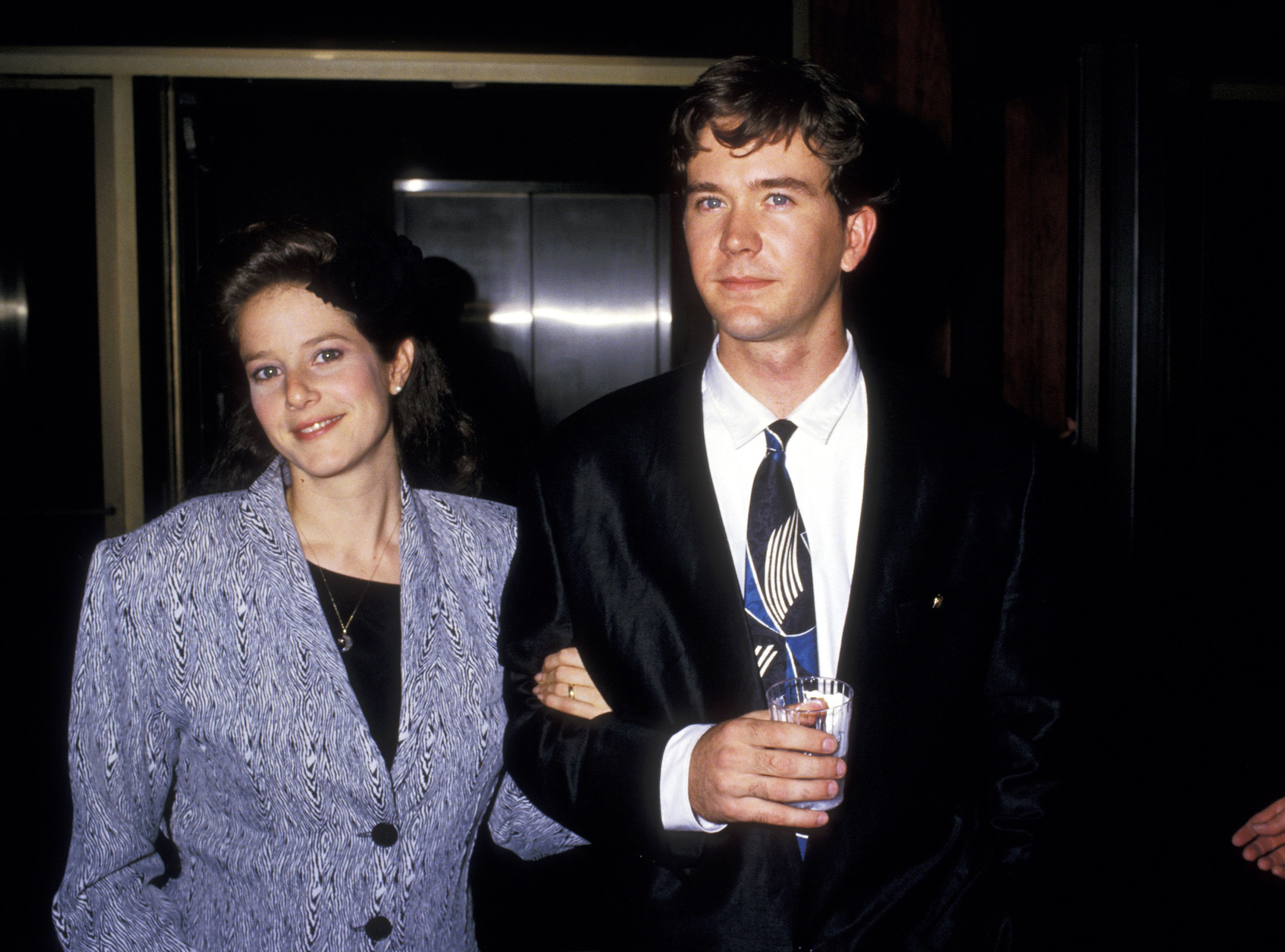 Debra Winger and Timothy Hutton at the 1987 Student Film Awards | Source: Getty Images