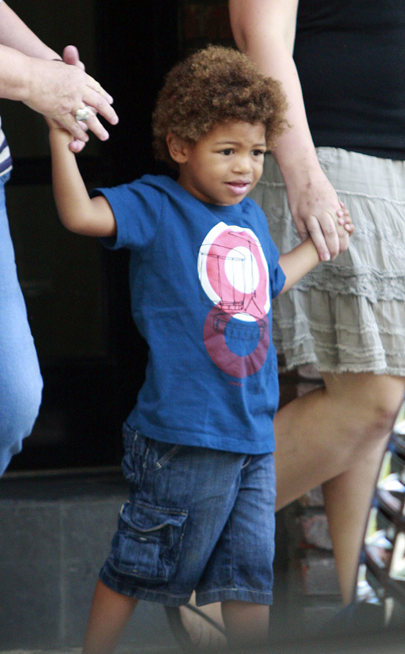 Heidi Klum and Seals son Henry Samuel seen in New York City on July 11, 2008. | Source: Getty Images