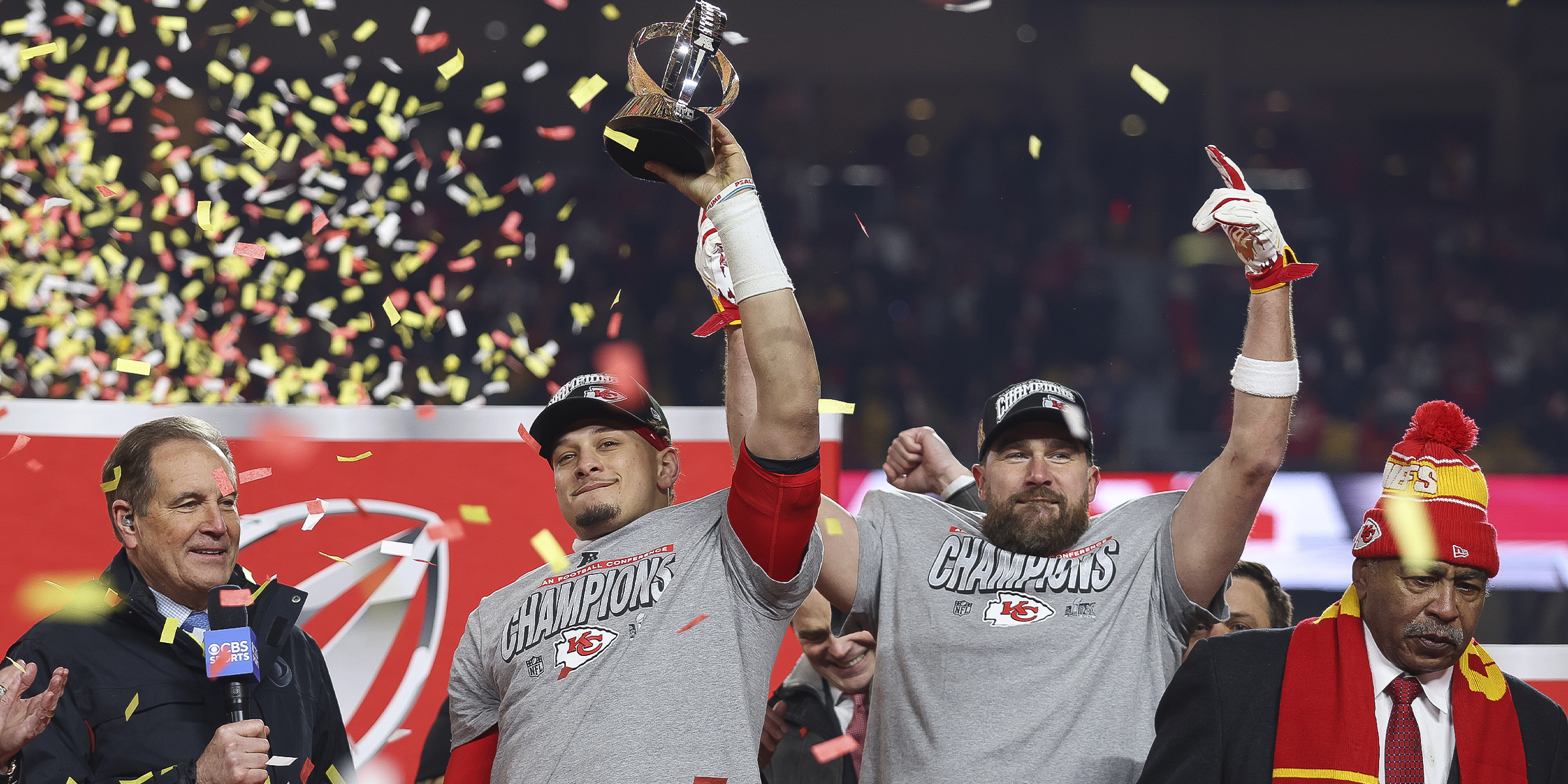 Patrick Mahomes and Travis Kelce | Source: Getty Images