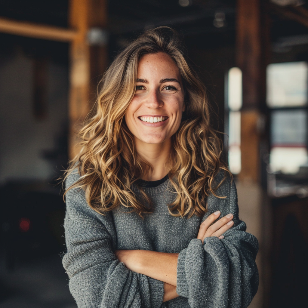 A smiling woman | Source: Midjourney