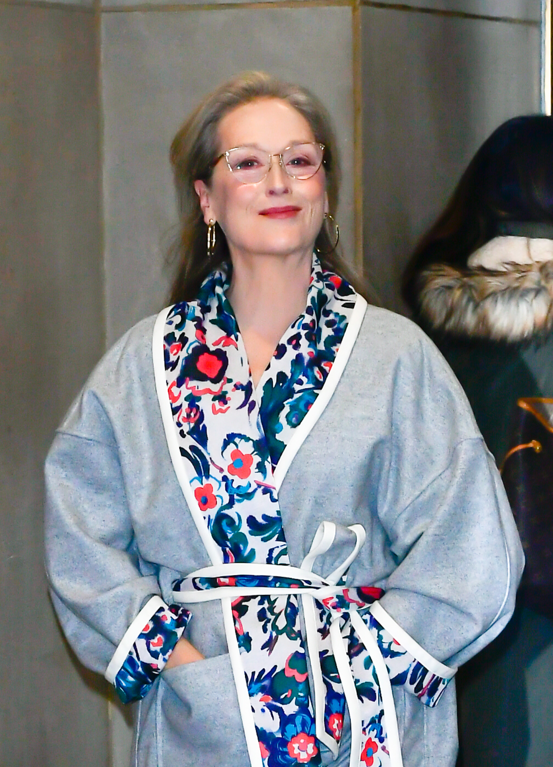 Meryl Streep is seen walking out of The Today Show in New York City, on December 7, 2021. | Source: Getty Images