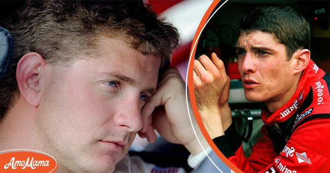 NASCAR player Kenny Irwin Jr [left]. NASCAR player Adam Petty looking sad [right]. | Photo: Getty Images