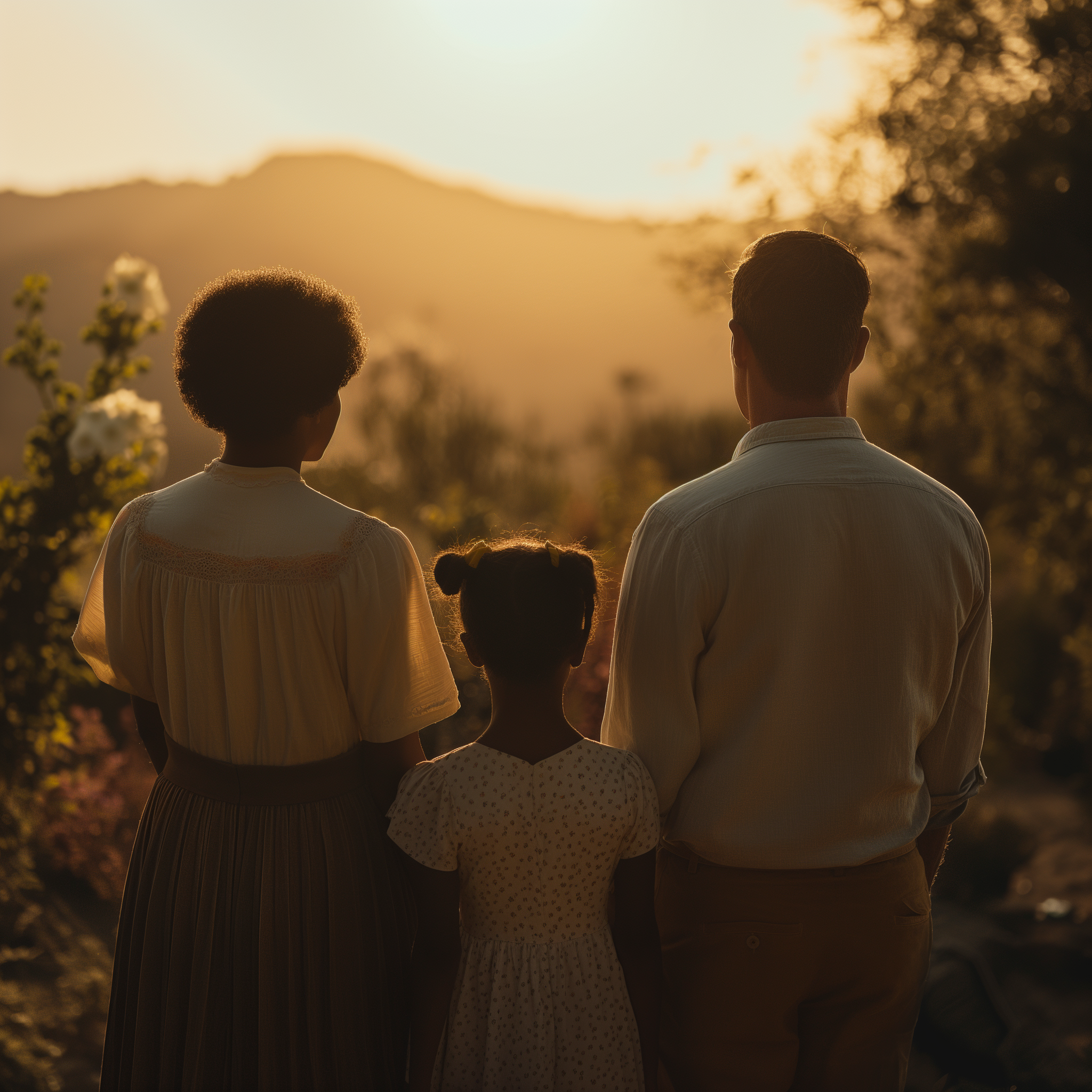 Backshot of a family | Source: Midjourney