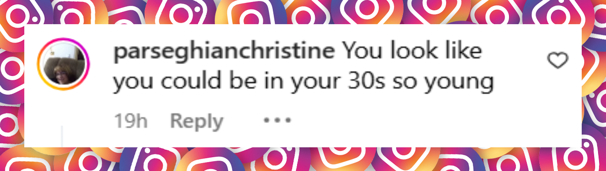 A netizen's comment on Drew Barrymore's selfie from June 24, 2025 | Source: Instagram/drewbarrymore