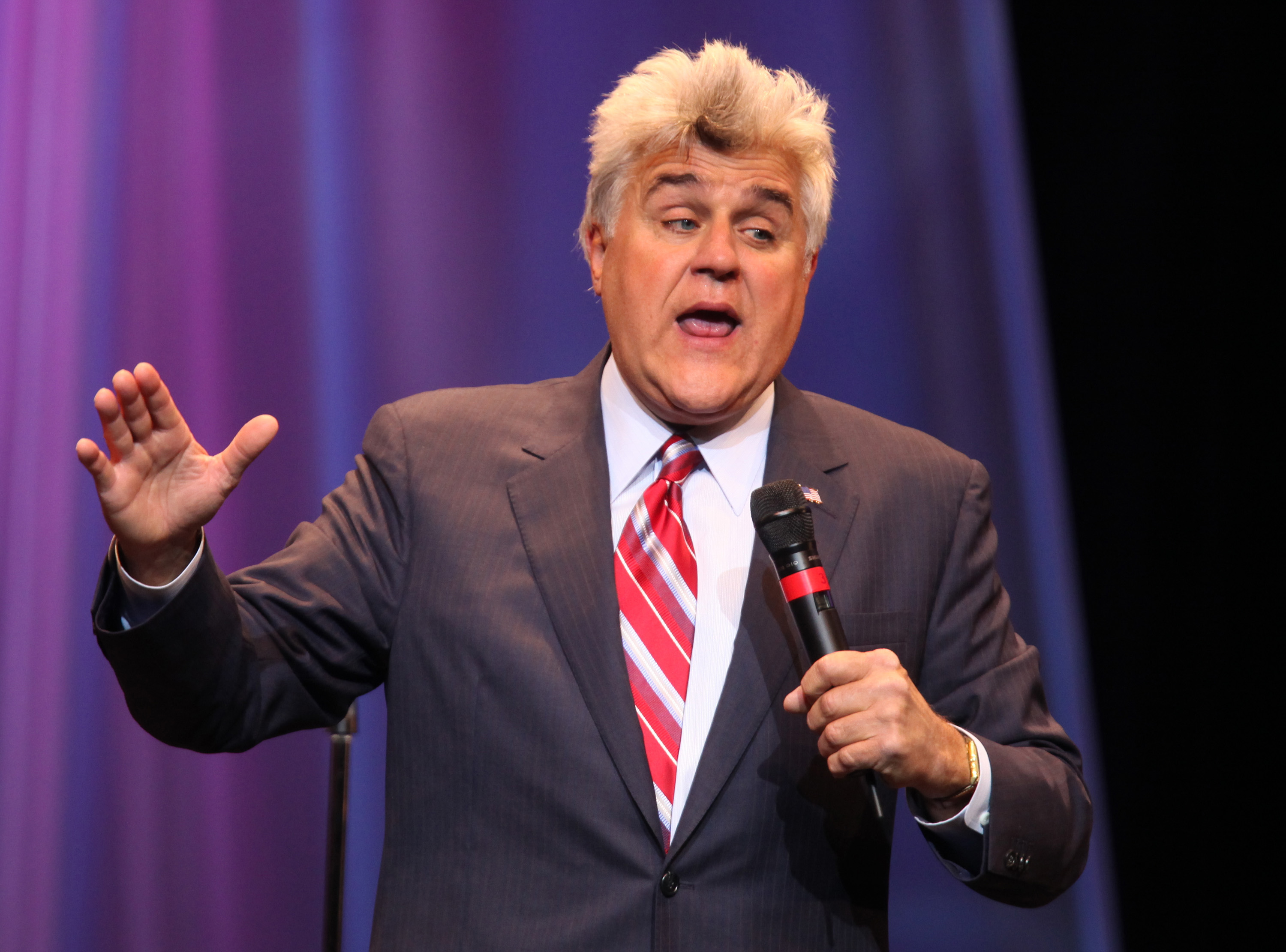 Jay Leno performs at the Borgata Hotel Casino & Spa in Atlantic City, New Jersey, on May 30, 2009 | Source: Getty Images